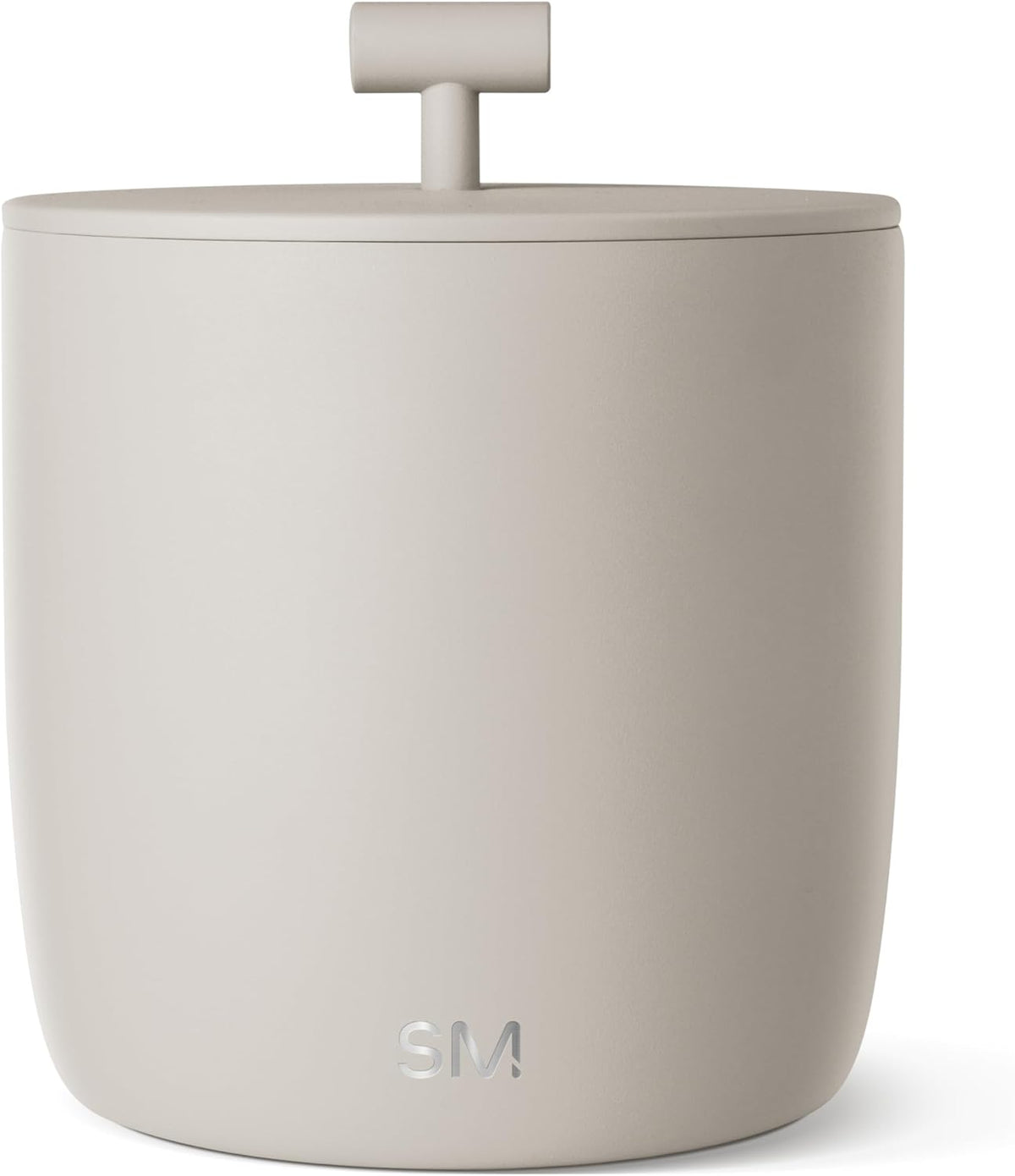 Simple Modern Vacuum Insulated Ice Bucket with Lid and Scoop | for Cocktail, Champagne, Wine, Beer, & Hosting | Stainless Steel 100oz Capacity for Large Parties | Rocks Collection | Almond Birch - -Almond Birch