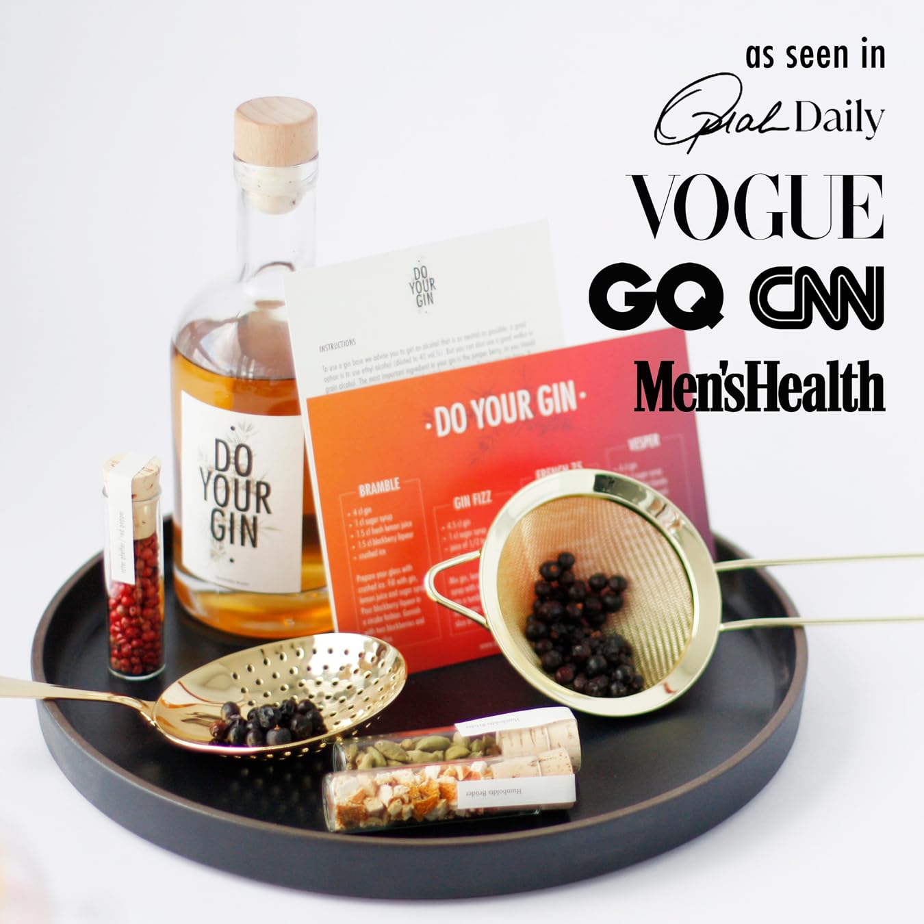 DO YOUR GIN | DIY Gin Making Kit with 12 Botanicals, Bottles & Recipes | Cocktail Making Kit | Gifts for Gin Lovers, Men & Women | Birthday, Father's Day & Christmas