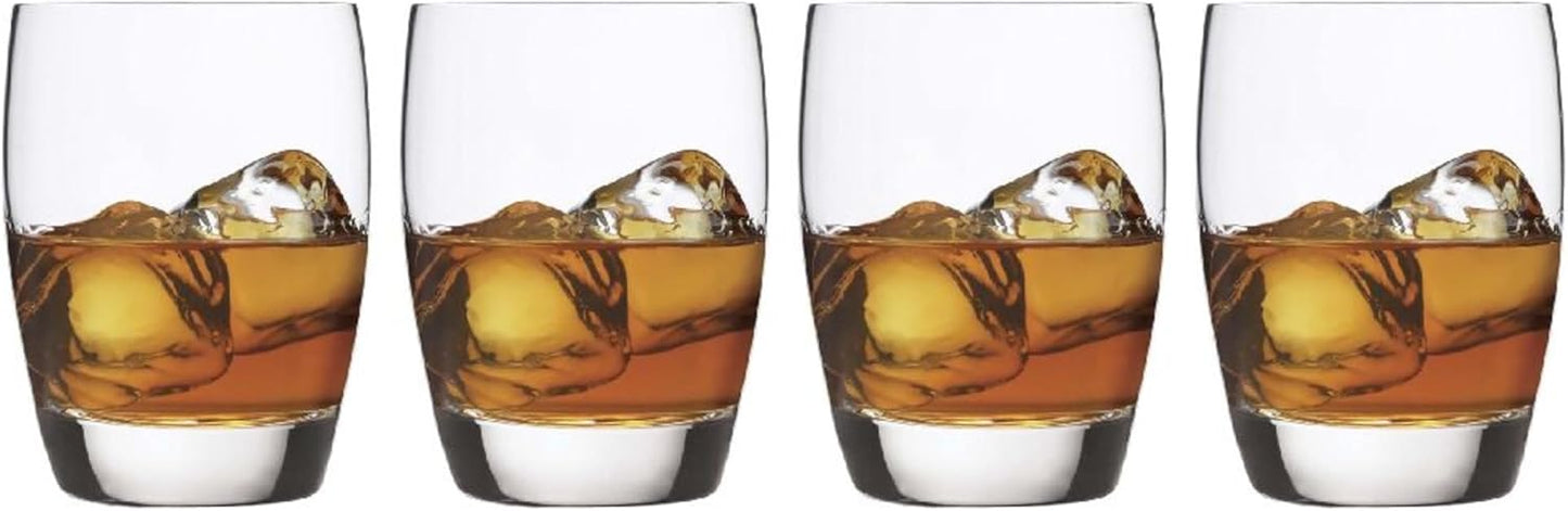 Luigi Bormioli Michelangelo 15.75 oz Double Old Fashion Glasses - Classic Design Ideal for Cocktails, Modern Durability - Fine Laser-Cut Rims, Dishwasher Safe, Made in Italy (Set of 4)