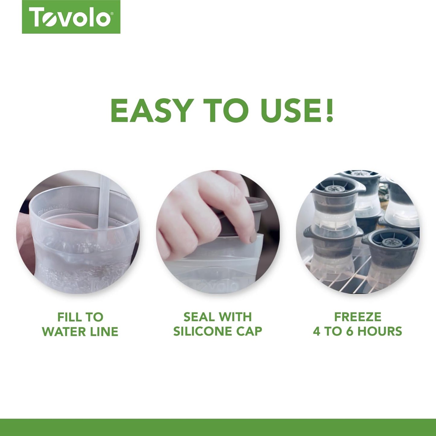Tovolo Football Ice Cube Mold Pack of 2 Large Craft Ice Molds for Whiskey Bourbon Cocktails Drinks, Dishwasher Safe BPA Free Silicone Ice Mold Football Themed Gifts for Fans, Coaches, Men