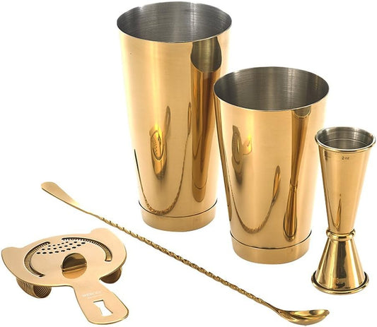 Barfly M37101GD Basics Cocktail Set, 5-Piece, Gold