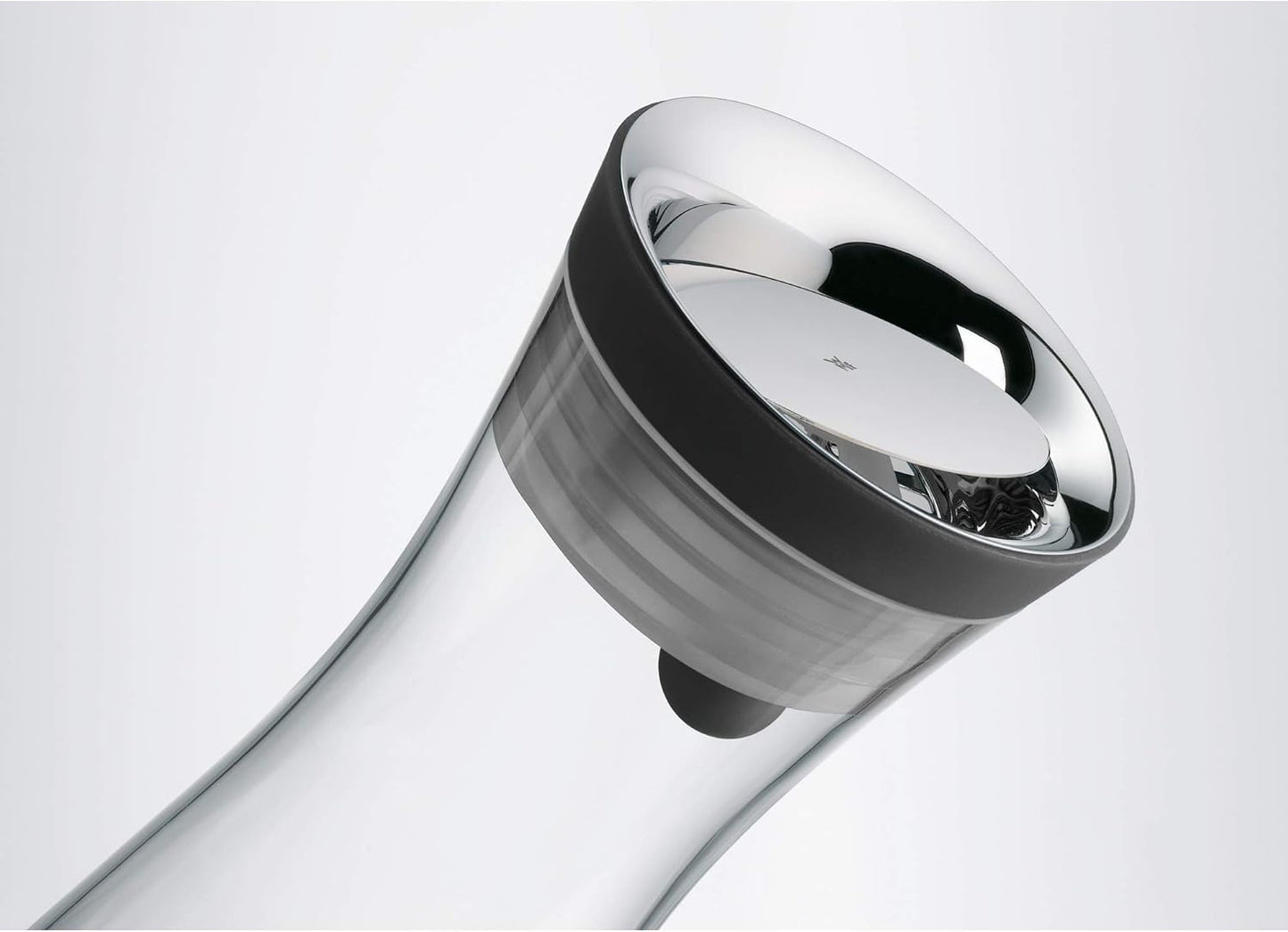 WMF Basic Water Decanter 1L Height 29 cm Close-Up Stopper Glass Cromargan® Stainless Steel,Silver
