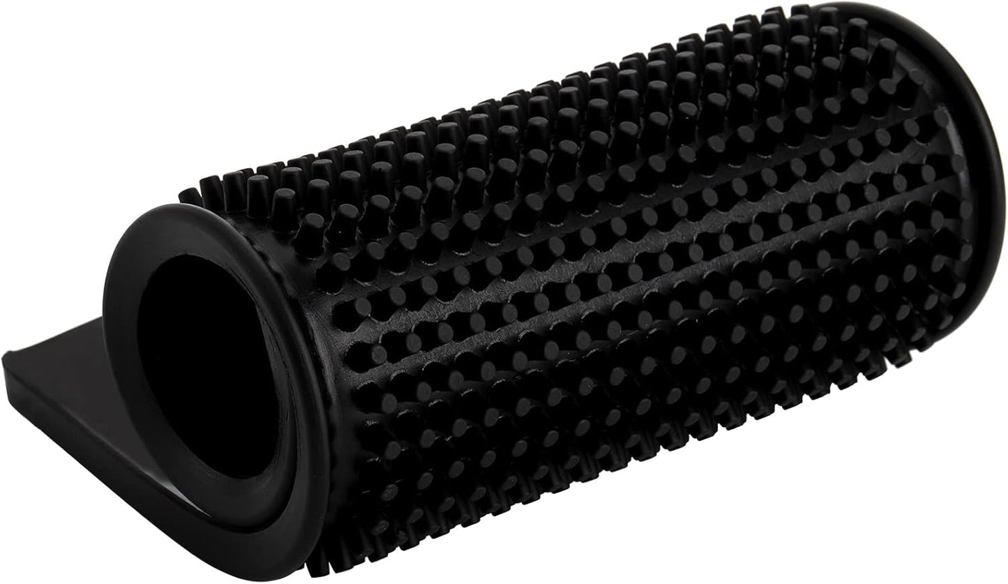 Tebery 4 Pack 30x15cm Rubber Bar Mats, 12" X 6" Black Bar Service Spill Drying Mat