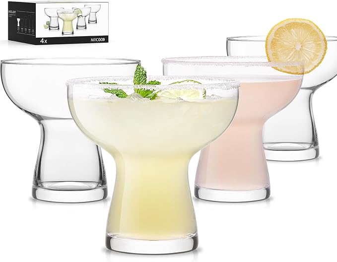 Martini Glasses Set of 4, 9oz Coupe Cocktail Glasses for Margarita - Set of 4 10oz