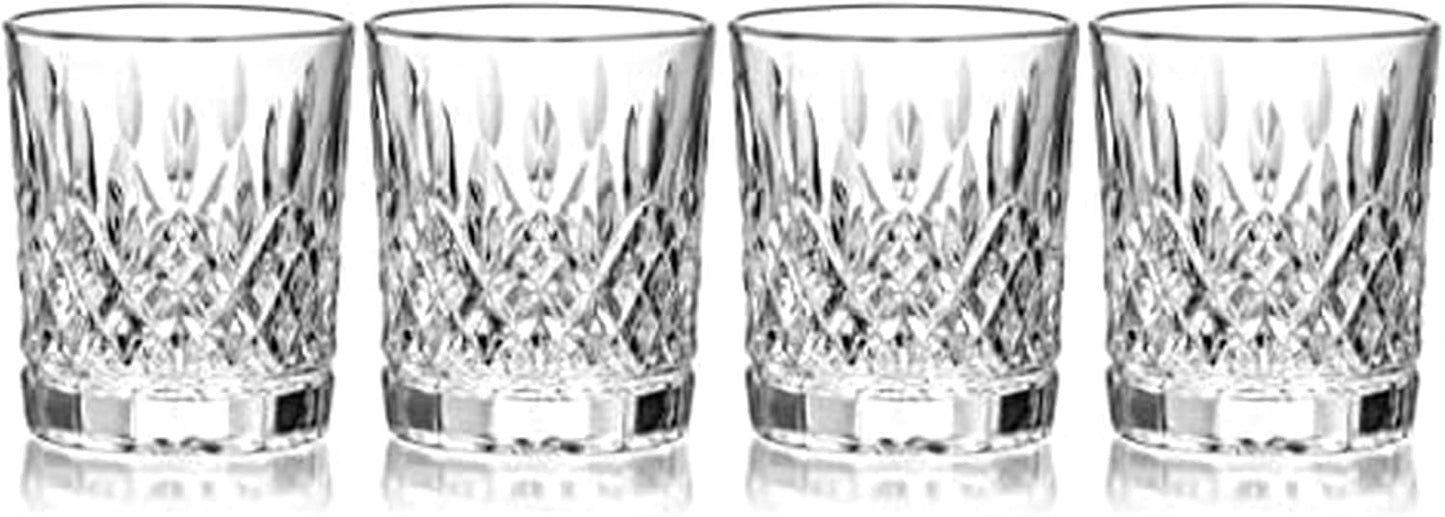 Mikasa Harding Double Old Fashioned Rocks Whiskey, Set of 4