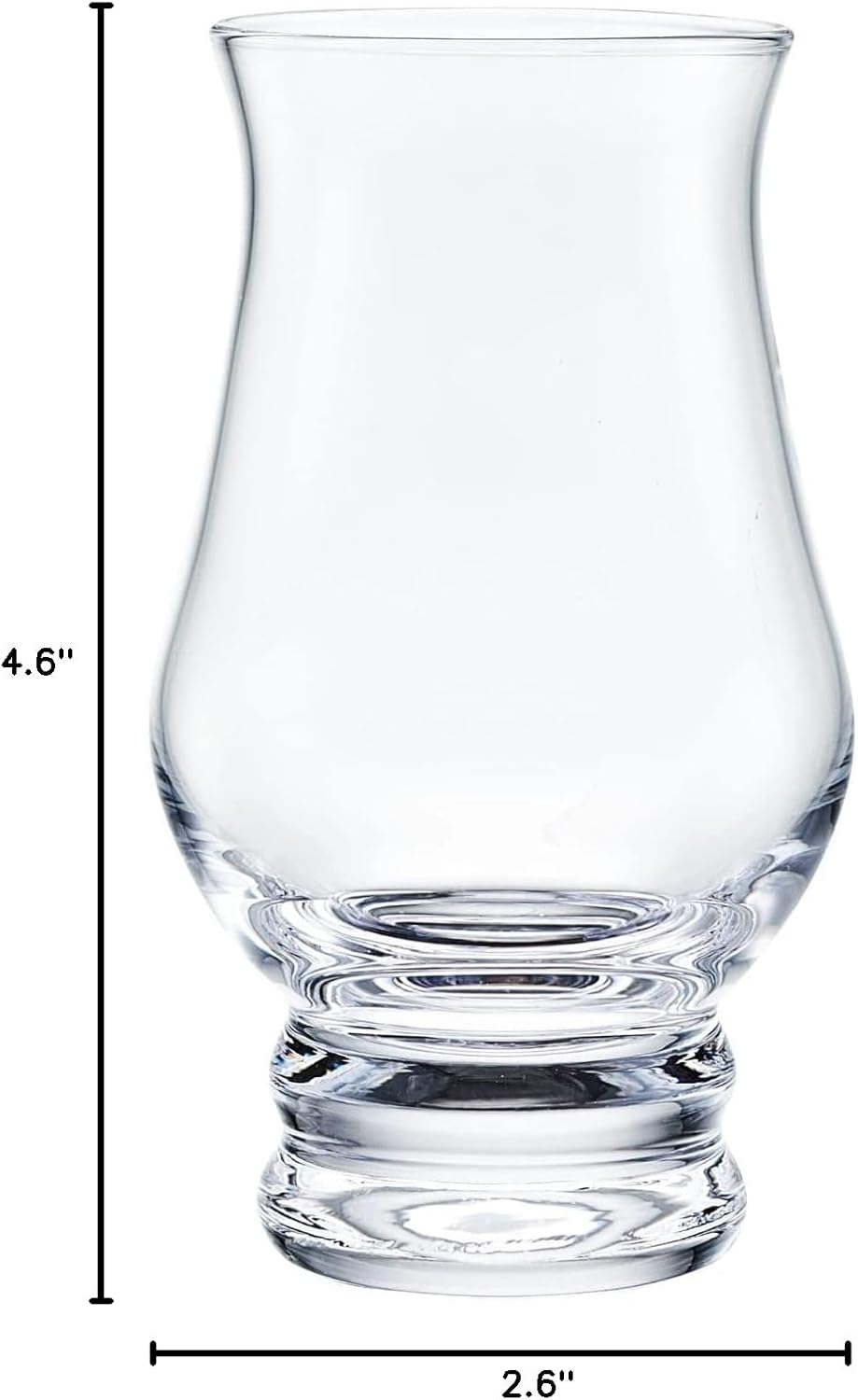 Lamarada Whiskey Glasses Set of 4 - Clear Shot Glasses - Old Fashioned Drinking Glasses Bar Gift Set - Brandy Snifter for Liquor, Scotch, Bourbon, Tequila, Gin, Tonic, Cognac, Vodka, Cocktail, Beer