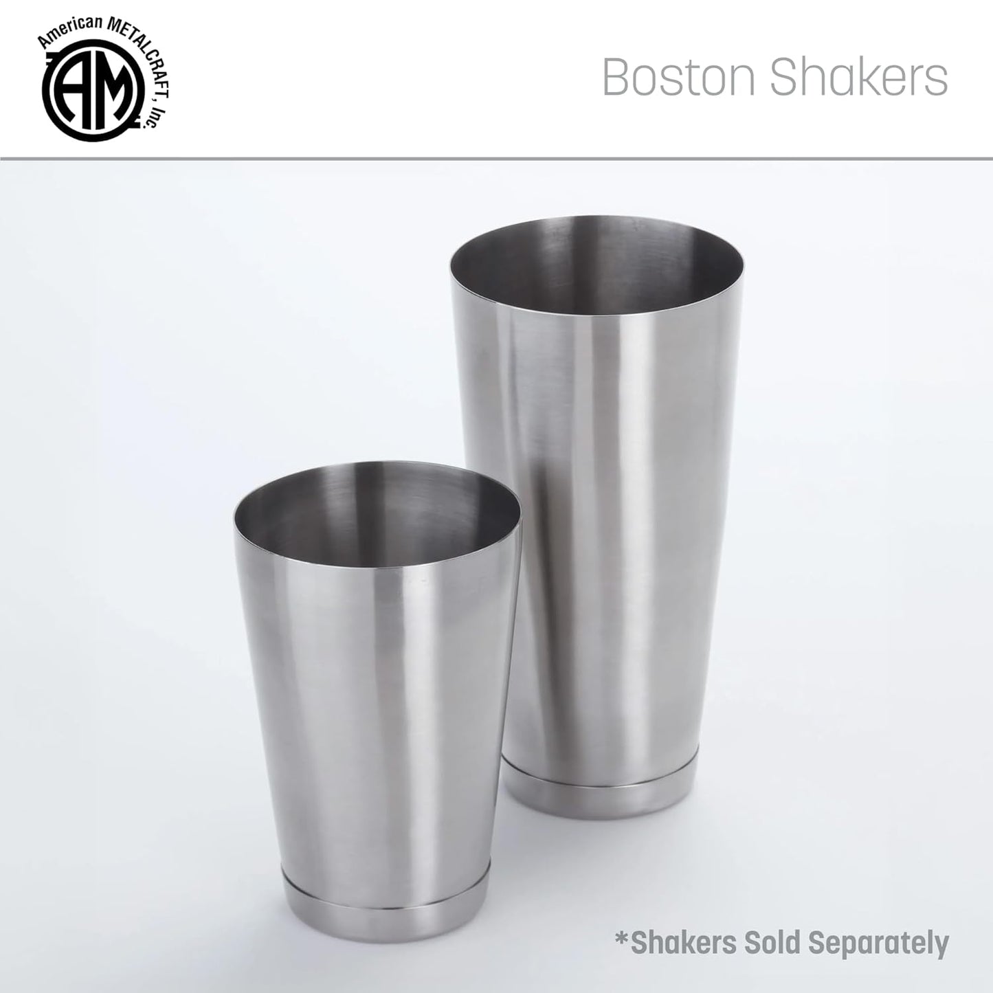American Metalcraft BS18 Boston Shaker Replacement, Stainless Steel, Weighted, 18 oz.