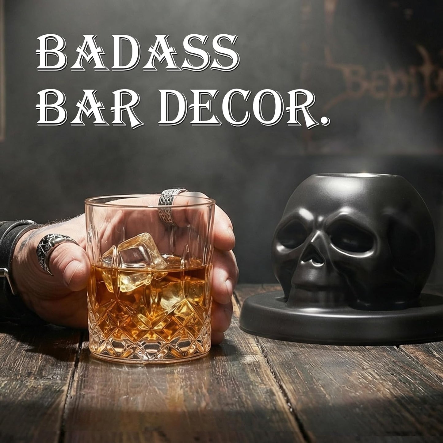 Whiskey Smoker Kit with Torch - Portable Bag, 4 Wood Chips, Cocktail Smoker Infuser Kit, Old Fashioned Drink Smoker Kit, Birthday Bourbon Whiskey Gifts for Men, Dad, Husband (NO Butane)