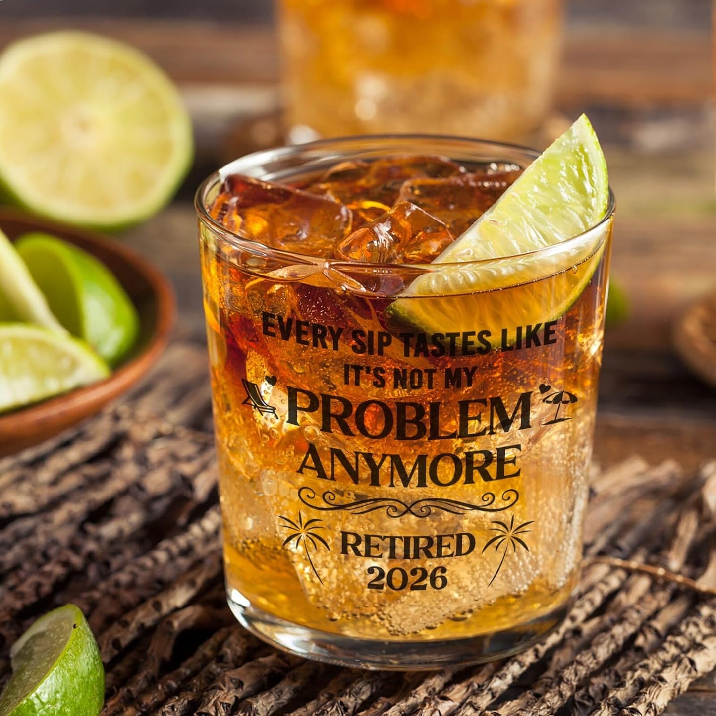 Retirement Gifts for Men Whiskey Glass Set, Retirement Gift for Dad Brother Grandpa Friends Husband Him, Retired Gifts for Men Coworker Colleague Boss, Goodbye Farewell Gift for Coworker Leaving