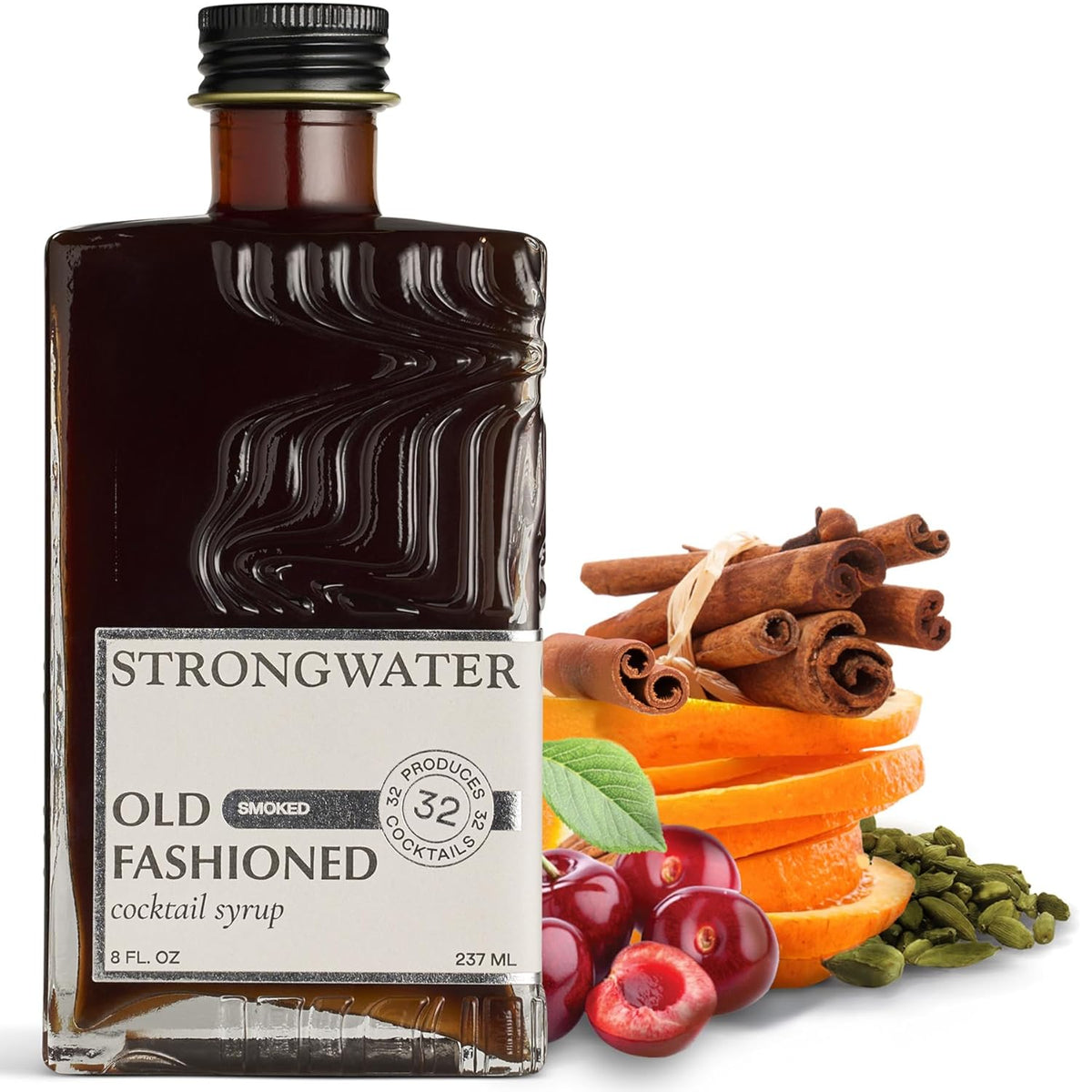 Strongwater Smoked Old Fashioned Mix - 1pk, 32 Cocktails - Just Add Bourbon - Smoked Old Fashioned / 8 Fl Oz (Pack of 1)