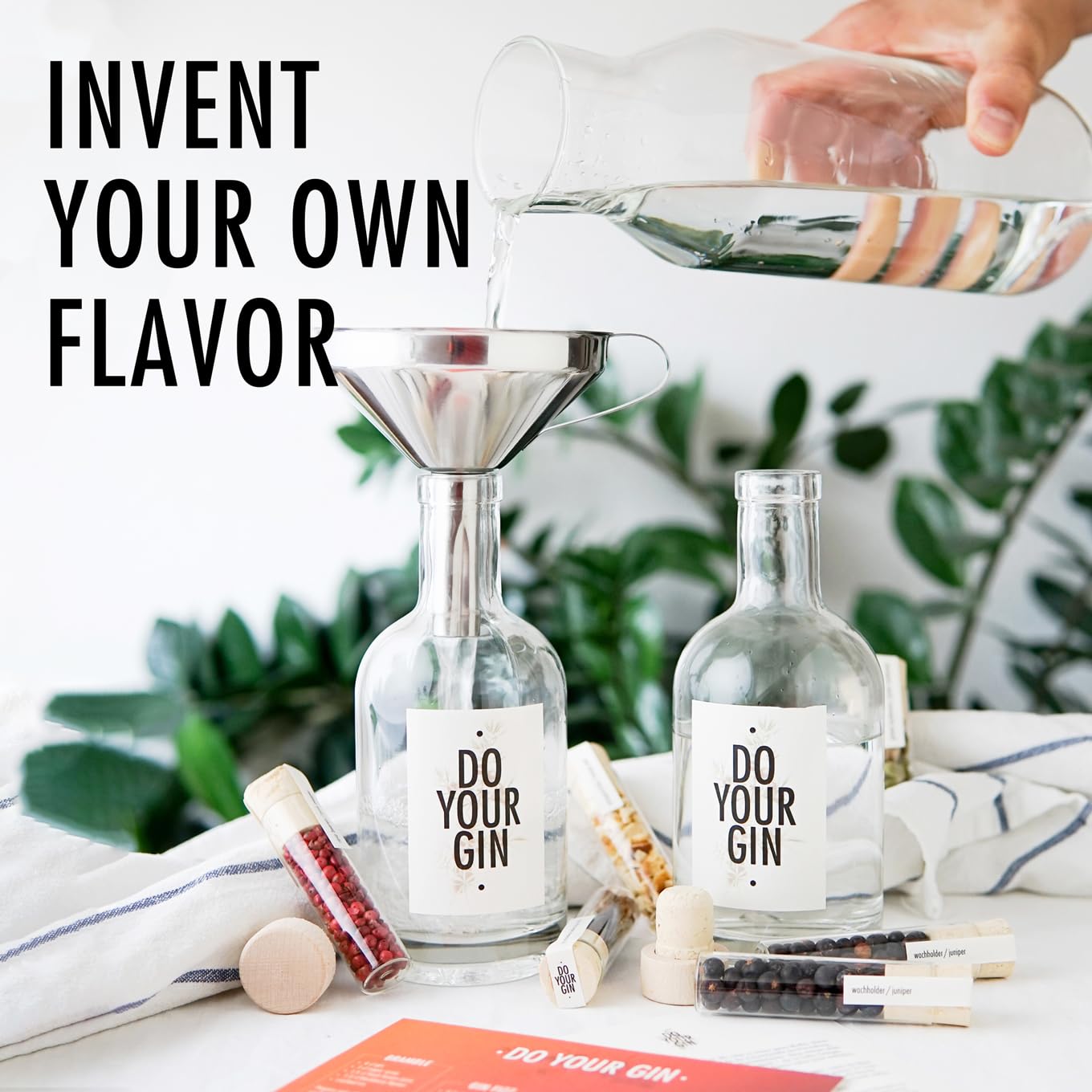 DO YOUR GIN | DIY Gin Making Kit with 12 Botanicals, Bottles & Recipes | Cocktail Making Kit | Gifts for Gin Lovers, Men & Women | Birthday, Father's Day & Christmas