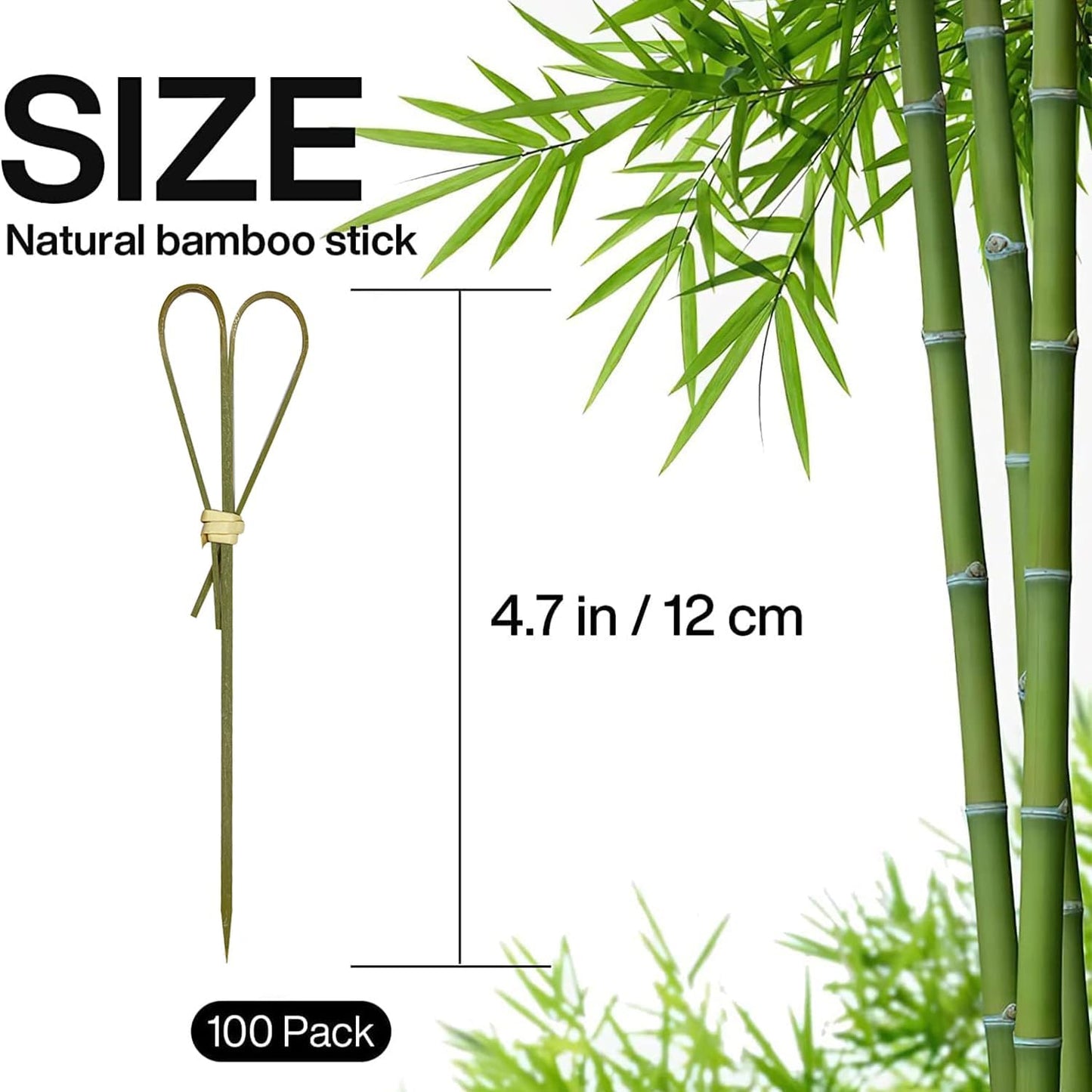 100 Pieces Bamboo Cocktail Picks, Heart Shaped Bamboo Sticks, Skewers for Appetizers, Charcuterie Accessories, Toothpicks for Appetizers Picks, 4.7 Inch Cocktail Toothpicks - Cyan