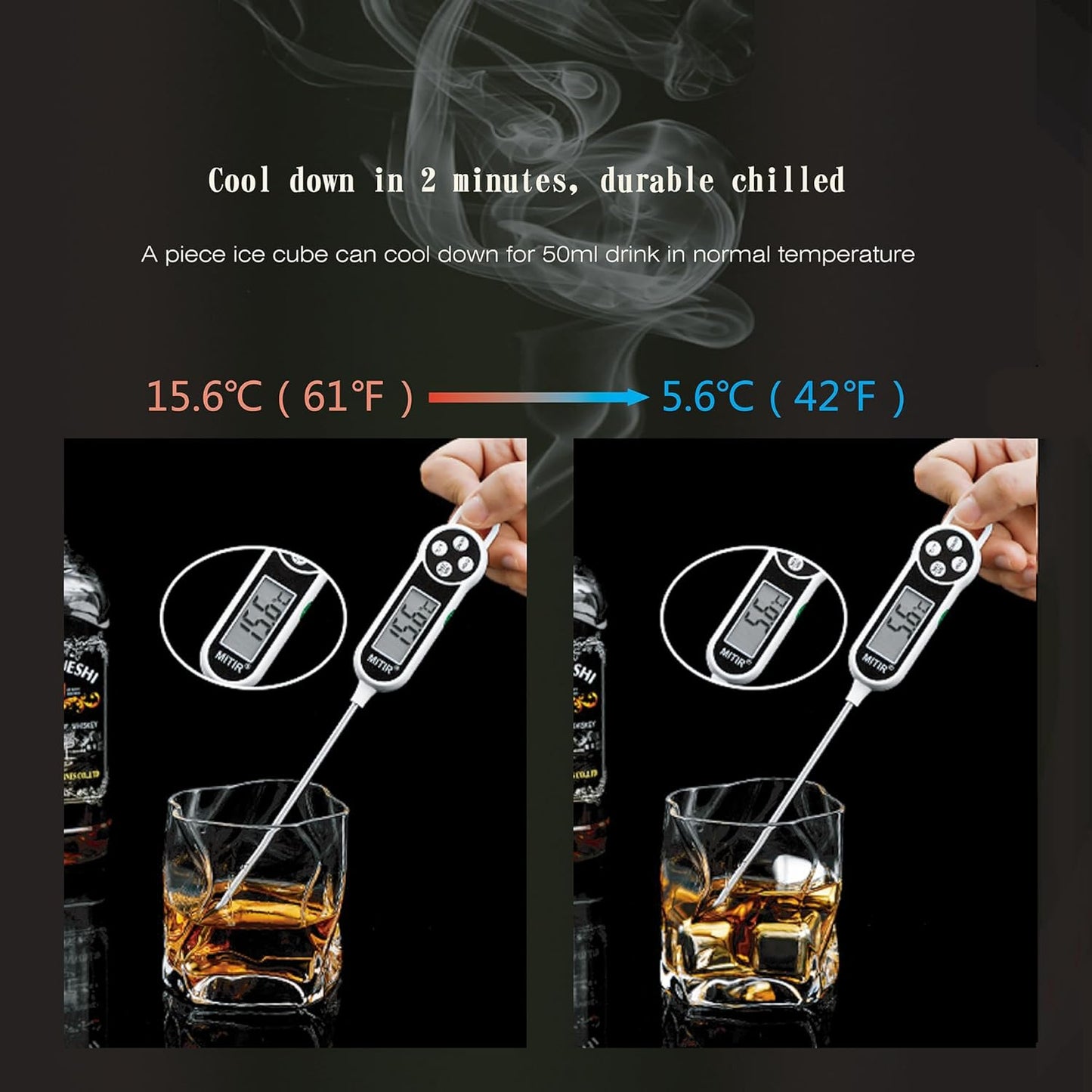 36 Pcs Stainless Steel Metal Ice Cubes Reusable - Whiskey Stones Ice Cube for Drinks, High Cooling Technology, for Whiskey and Beverage, Fathers Day Dad Christmas Gifts for Men Husband (36)