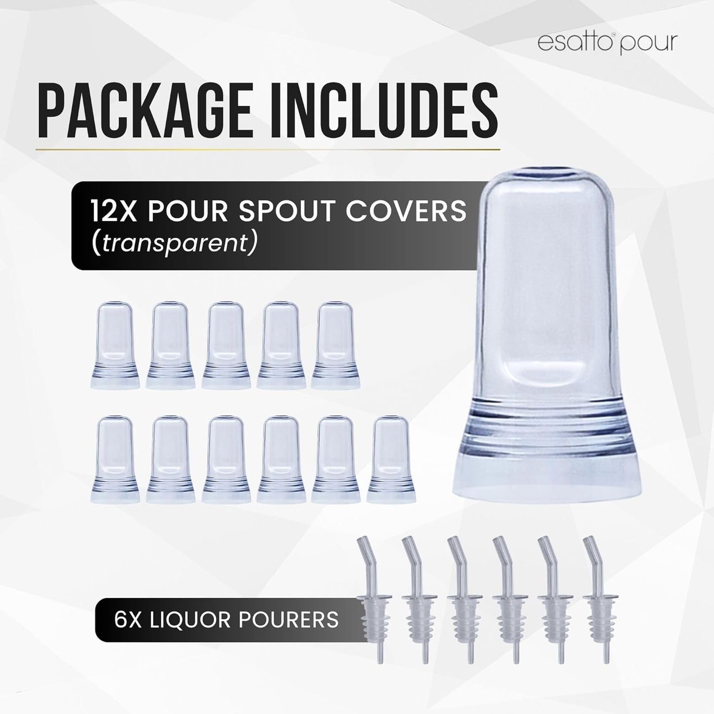 Pour Spout Covers Translucent Liquor Pourer Covers Universal Bottle Pour Dispenser Liquor Bottle Covers Liquor Bottle Covers Bottle Cover Dust for Home Kitchen Tools Supplies