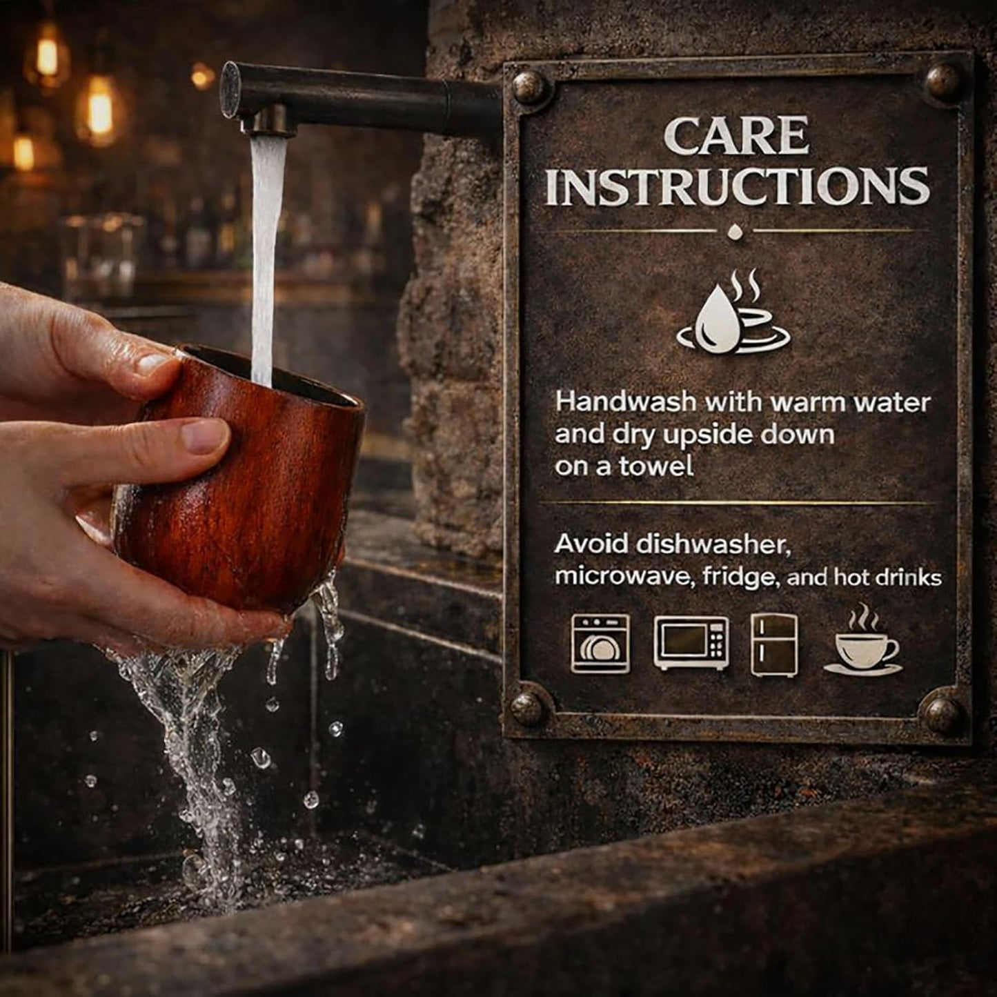 2 Pack Charred Wooden Whiskey Glasses – Bourbon Tumblers for Men with Burnt Interior – Old Fashioned Cocktail Cups – Gifts for Men, Husband, Dad, Boy Friend, Brother, or Whiskey Lovers