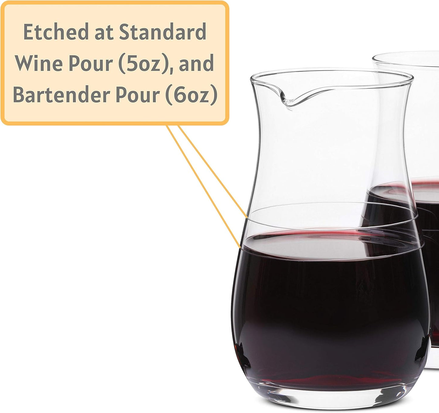 BTaT- Wine decanter, 2 PCS, 9.3 oz, Small Wine Carafe, Small Decanter
