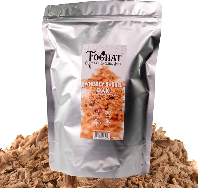 Cocktail Smoker Wood Chips, 4oz All Natural Whiskey Barrel Oak Shavings - B0CB6VKGPQ