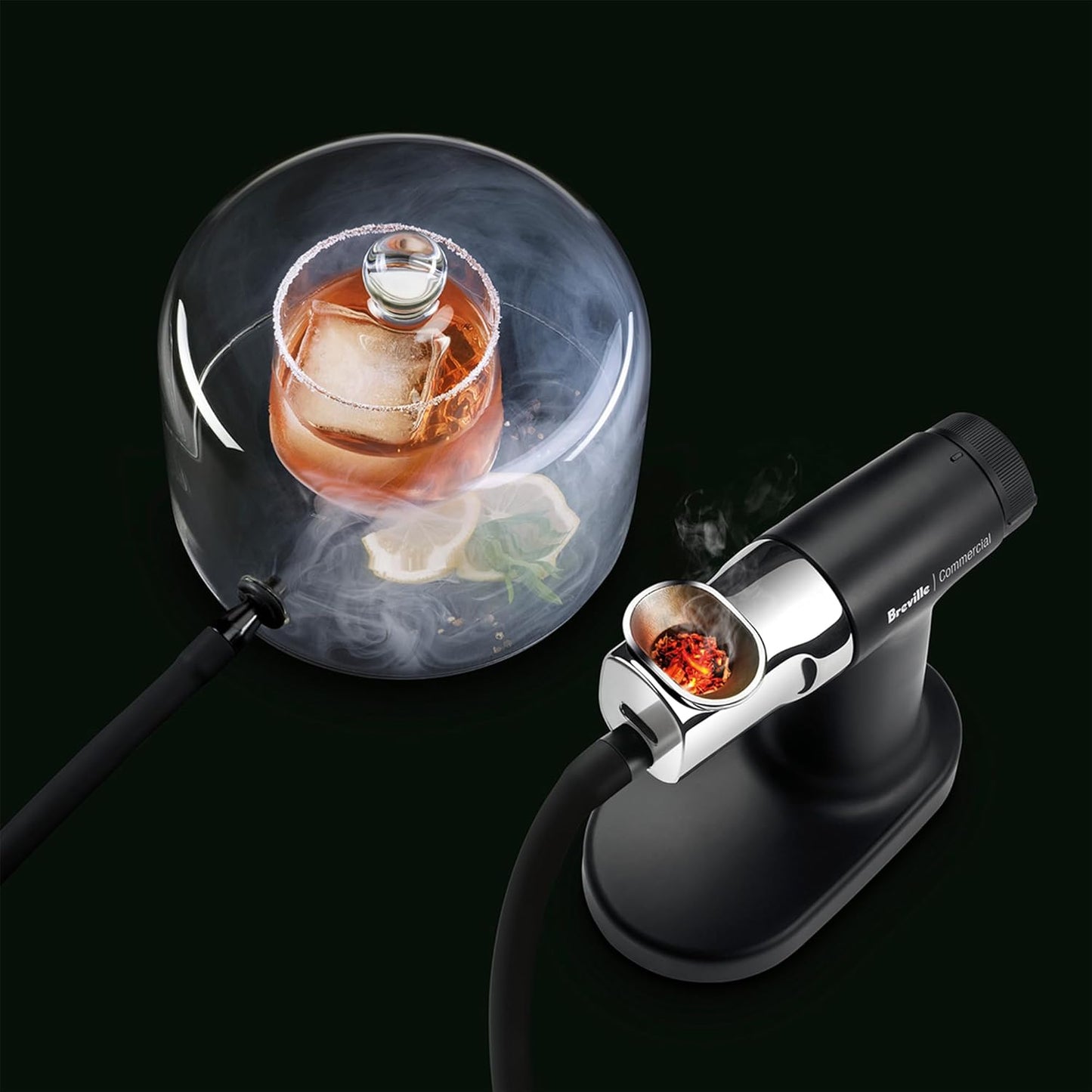 Breville Commercial CSM018 Glass Cloche for Smoking Gun Pro CSM700, 7 Inch Diameter, Clear Glass