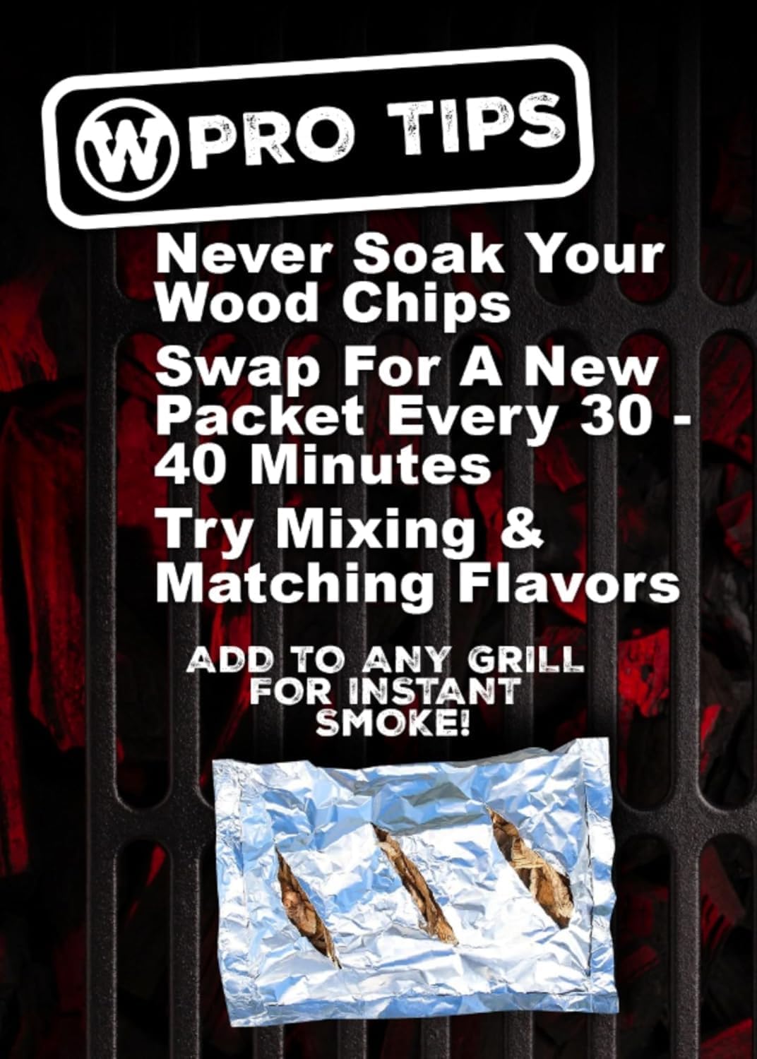 Western Wood Smoking Chip Variety Pack of 6, 180 cu in per Bag