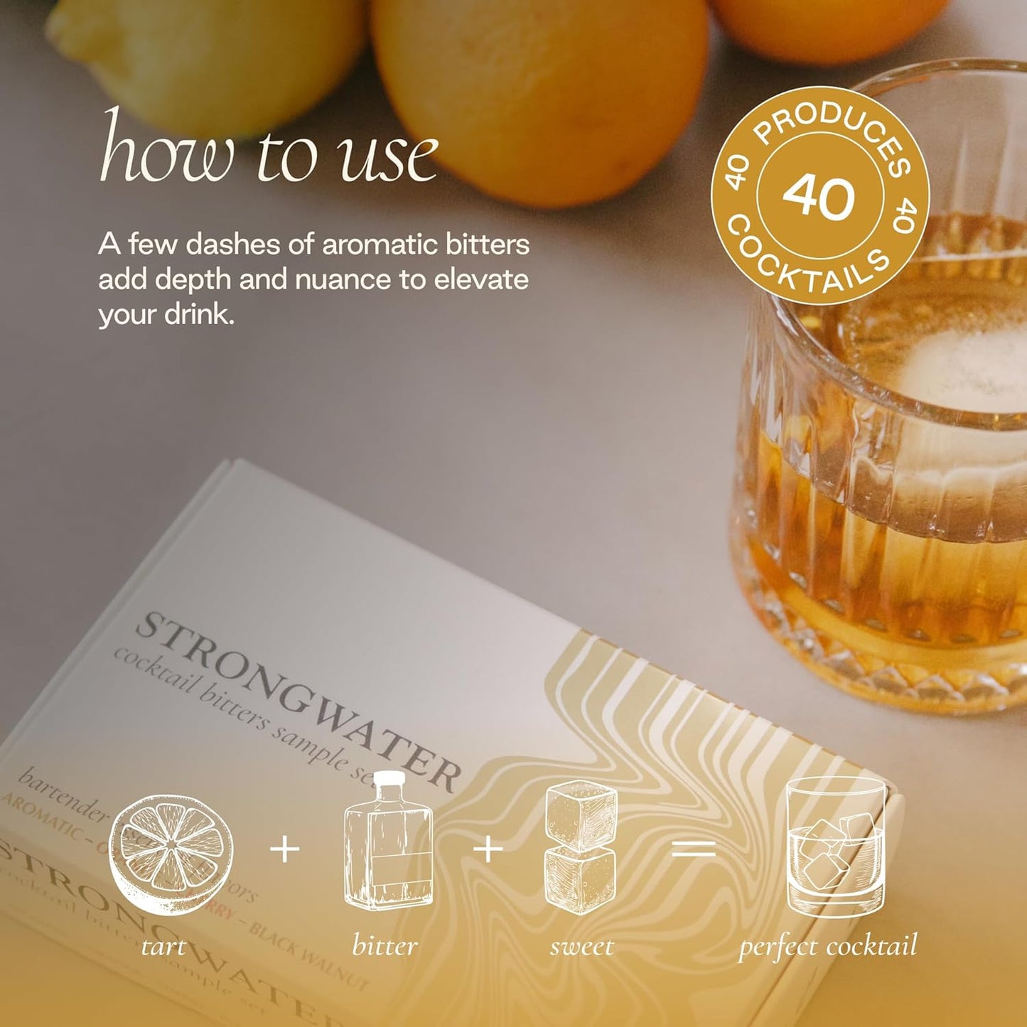 Strongwater - Bitters Sample Set - 4 Flavors, .5oz Each
