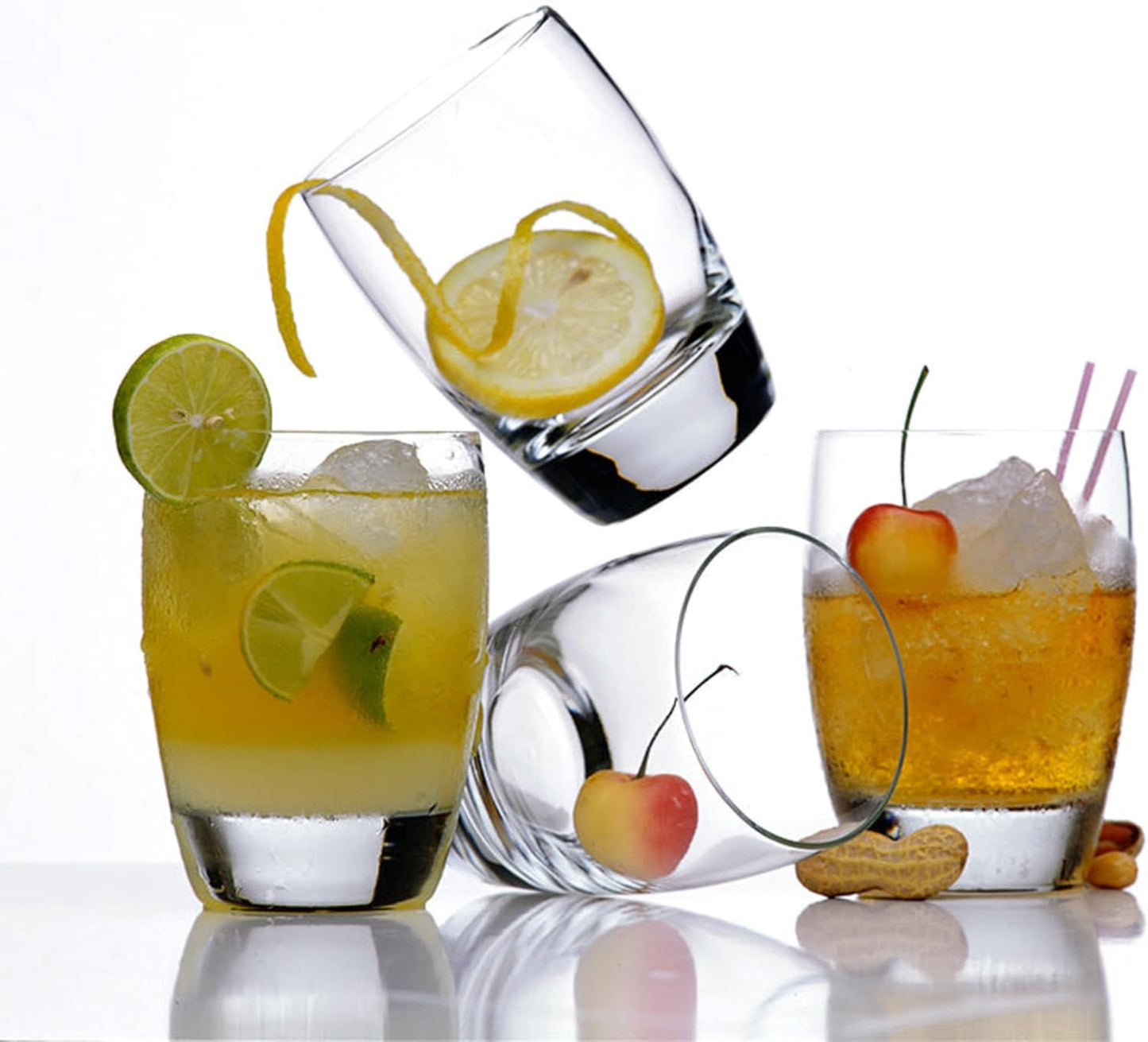 Luigi Bormioli Michelangelo 15.75 oz Double Old Fashion Glasses - Classic Design Ideal for Cocktails, Modern Durability - Fine Laser-Cut Rims, Dishwasher Safe, Made in Italy (Set of 4)
