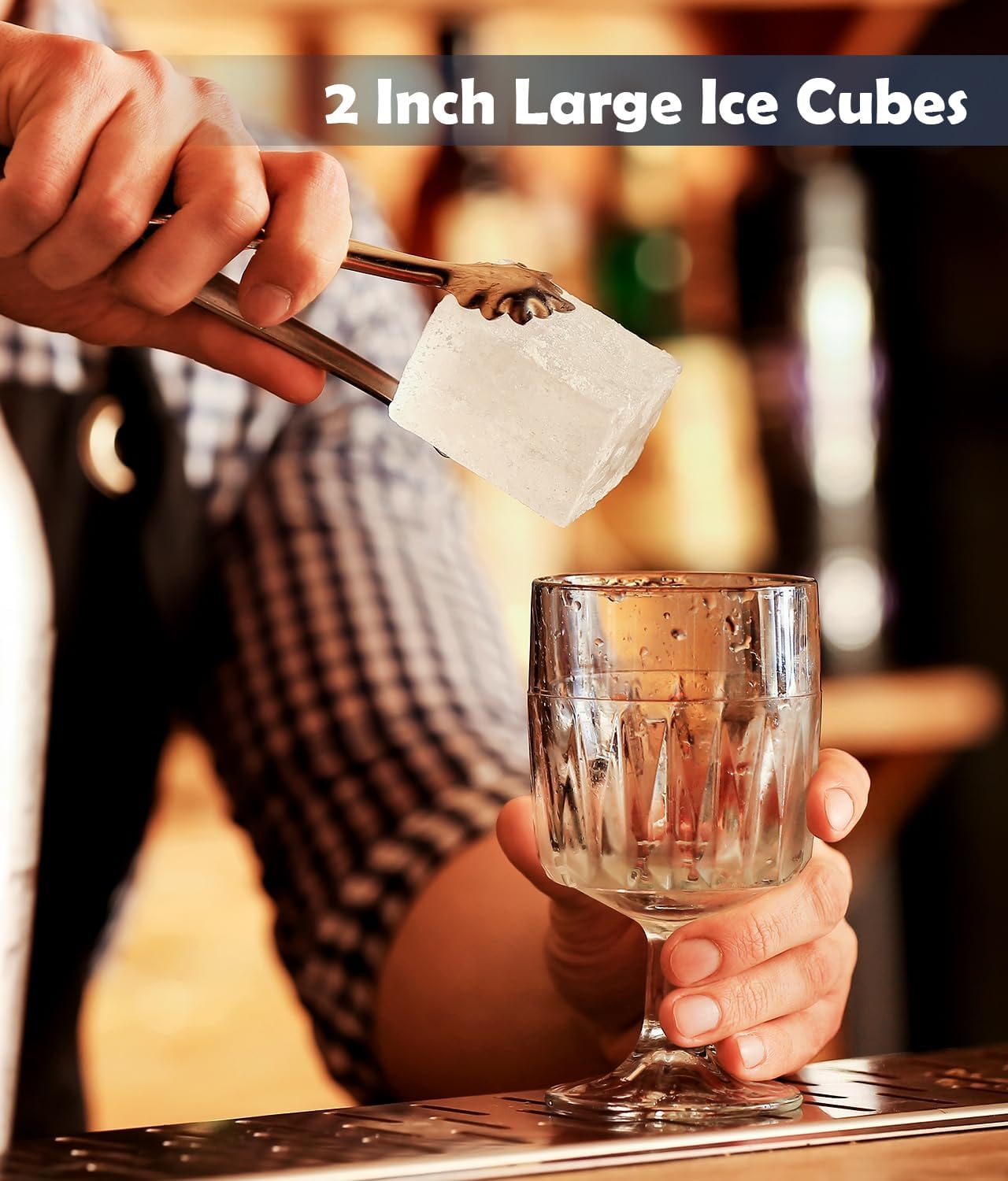 2Pack Silicone Square and Round Ice Cube Trays for Freezer - Sphere, Rose, Diamond Ice Molds for Whiskey, Cocktails & DIY, Black
