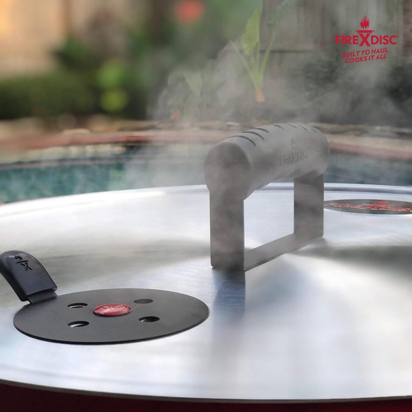 FIREDISC Ultimate FlatTop Lid with Flavor Seal for 16.5-in. Pots and Pans TCGLID-215, Universal Pan Lid and Pot Cover for Cooking, Frying Pan Cover and Universal Pot Lid Exclusive to FIREDISC Cookers