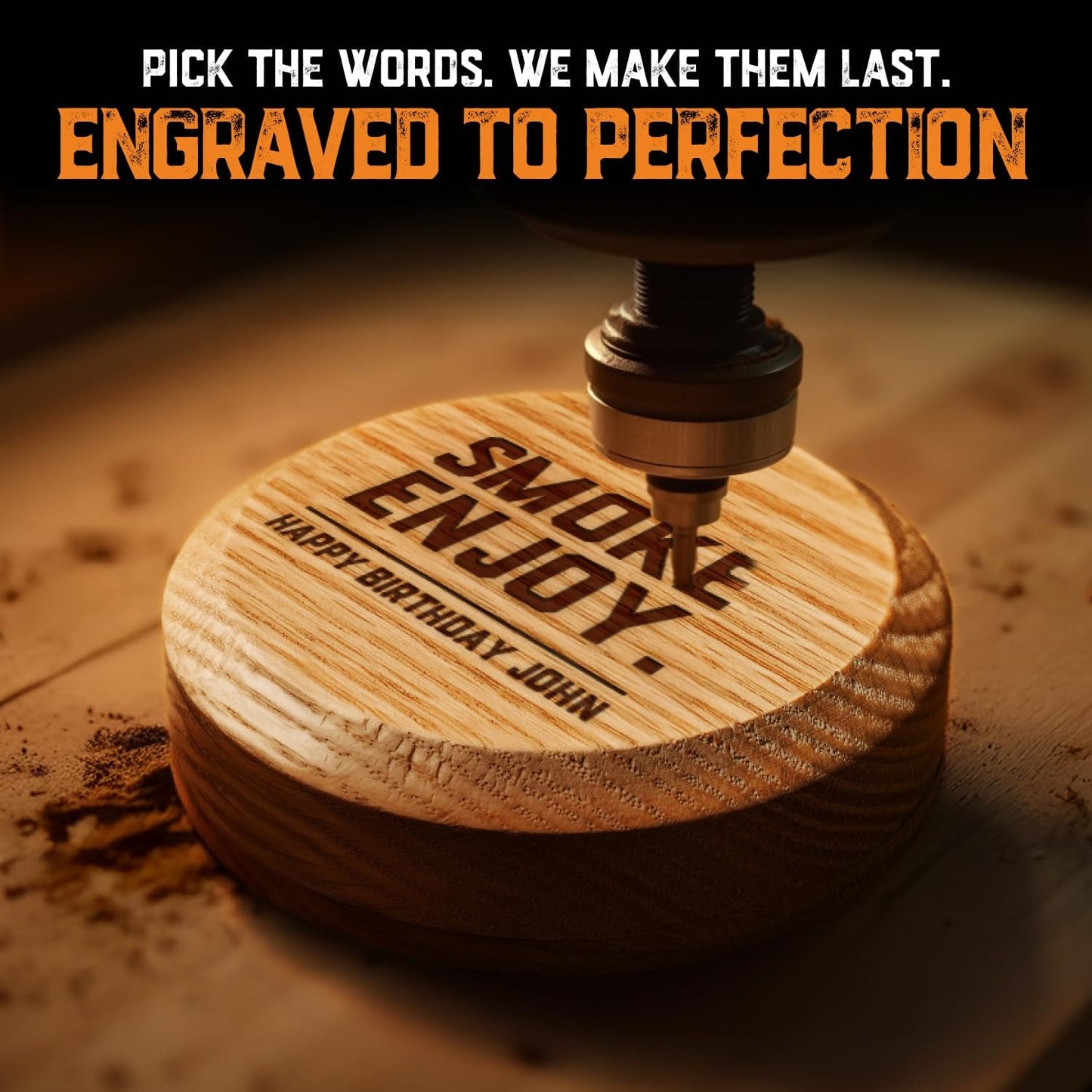 Custom Whiskey Cocktail Smoker Kit with Torch & Wood Chips - Premium Set, USA Oak Smoker - Old Fashioned Cocktail Kit for Whiskey Lovers - Bourbon Gifts for Men - Gift from Wife, Daughter, Son