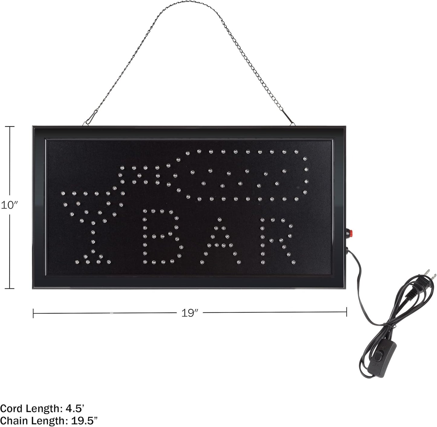LED Bar Sign - Neon Electric Display Sign with Animation and Energy Efficient LEDs for Homes, Businesses, and Events by Lavish Home