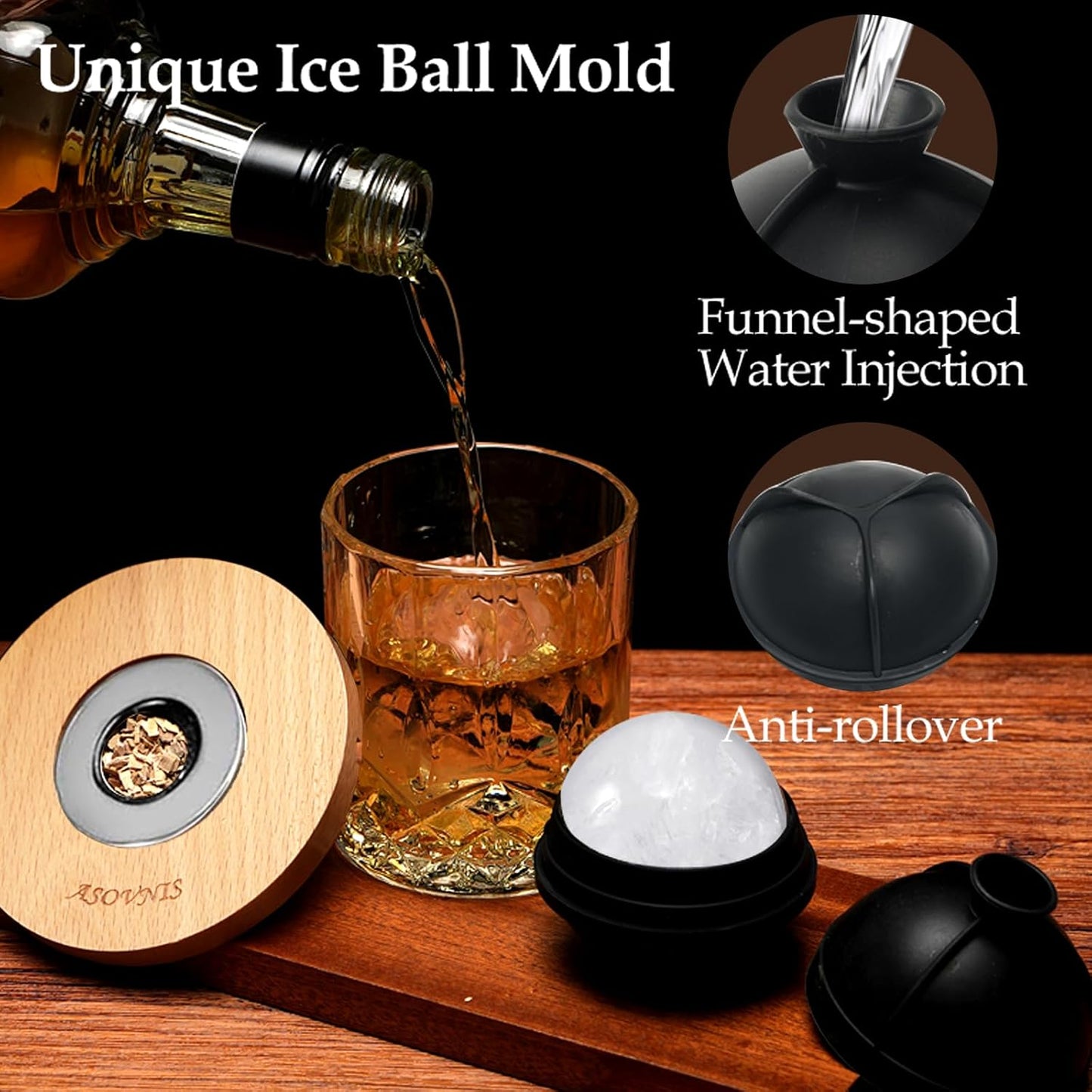 Whiskey Smoker Kit with Torch - 6 Flavors Wood Chips, 2 Glasses, Cocktail Smoker Infuser Kit, Old Fashioned Drink Smoker Kit, Birthday Valentine's Day Bourbon Whiskey Gifts for Men, Dad(No Butane)