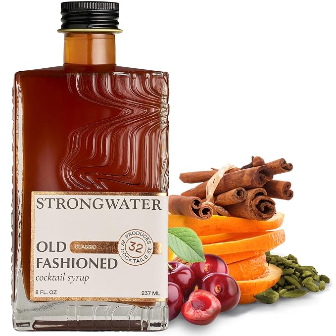 Strongwater Smoked Old Fashioned Mix - 1pk, 32 Cocktails - Just Add Bourbon - B0798N6HWC