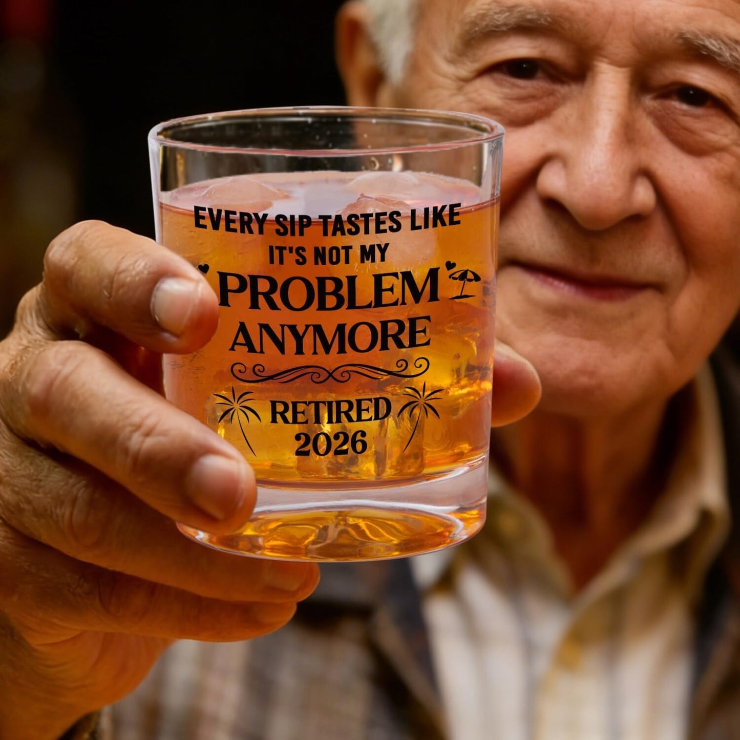 Retirement Gifts for Men Whiskey Glass Set, Retirement Gift for Dad Brother Grandpa Friends Husband Him, Retired Gifts for Men Coworker Colleague Boss, Goodbye Farewell Gift for Coworker Leaving