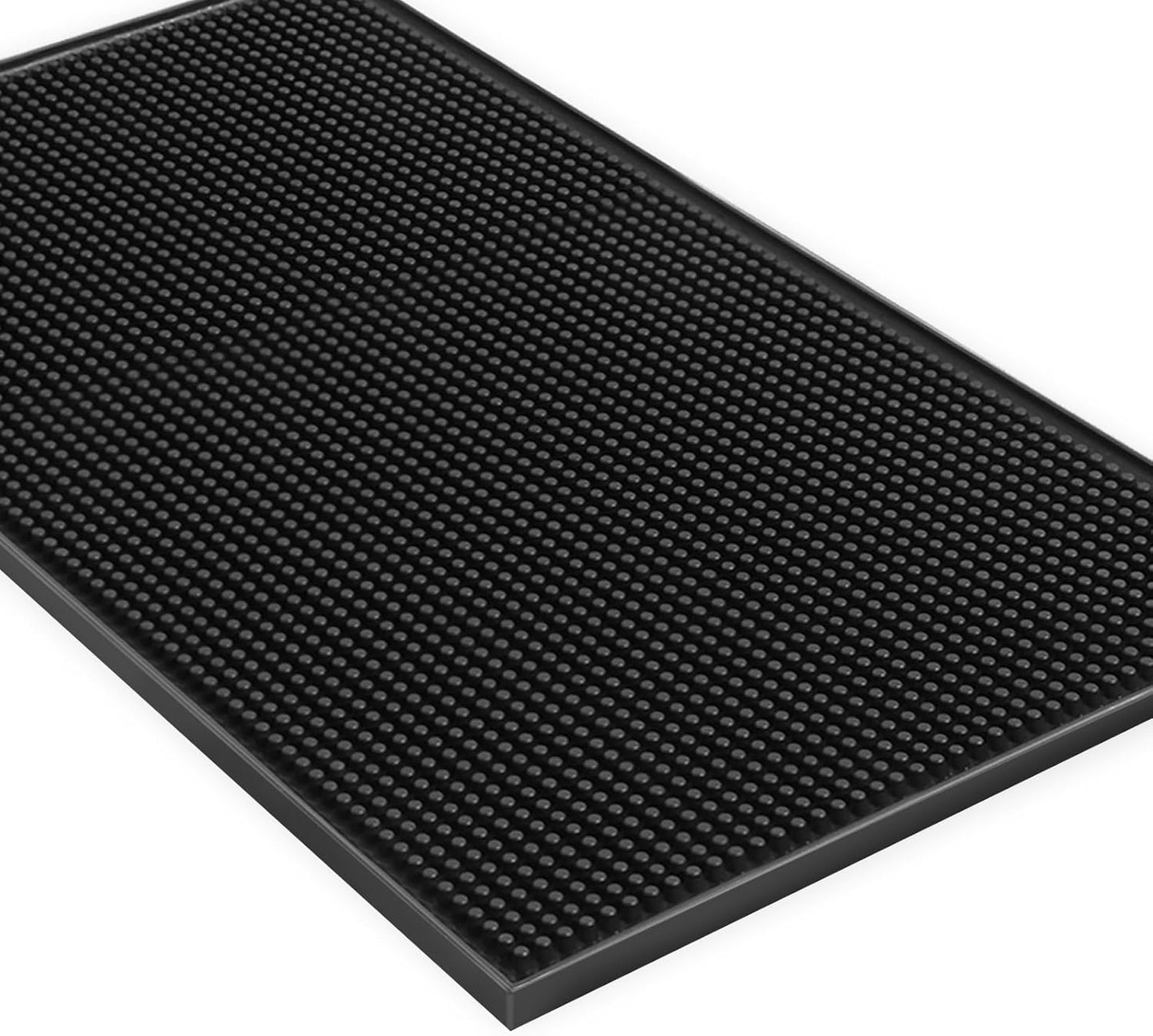 1 Pack Bar Mat, Dish Drying Mat, Large 31.5in x 12in Rubber Thick Durable Service Bar Mat for Home Kitchen Countertop Mat, Espresso Coffee Bar Mat, Black