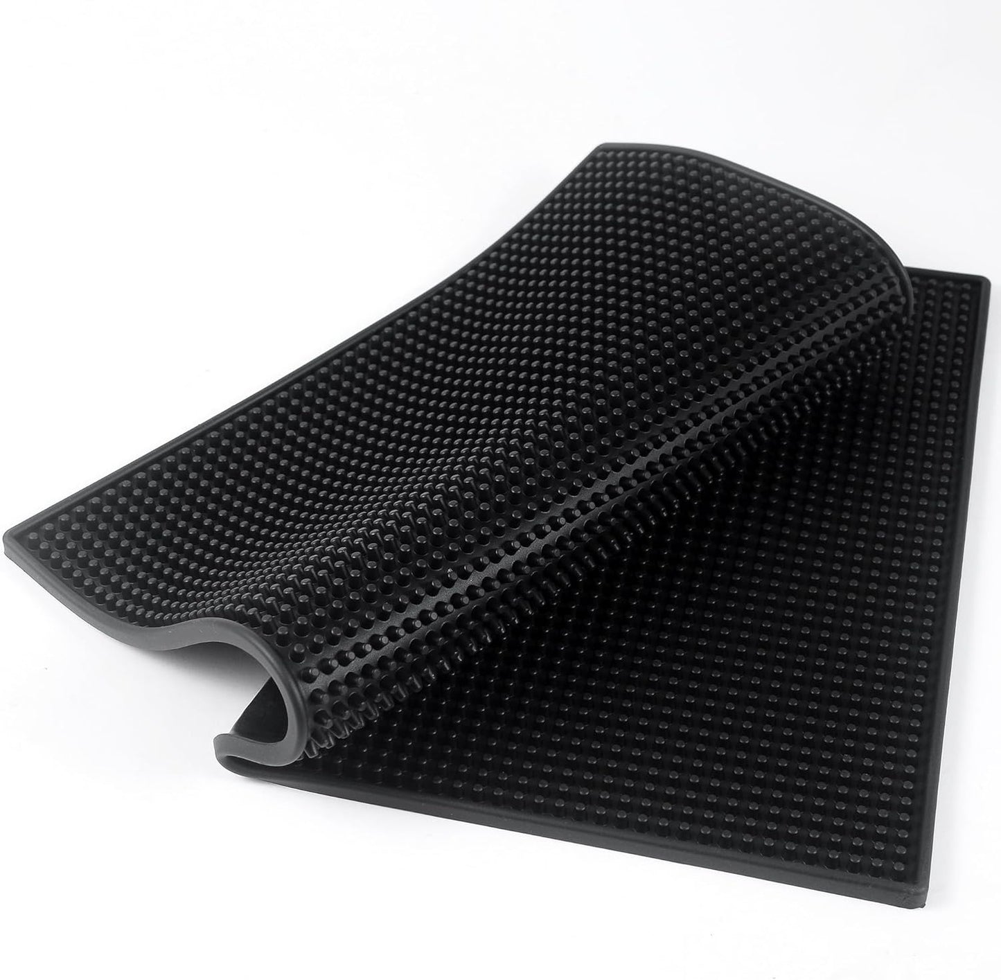 2 Pcs Bar mat 18" x 12" - 45.7 x 30.5cm Rubber Bar Service Spill Mat,bar mats for countertop，bar mats for Bartending，bar mat for Home bar，Drink mat