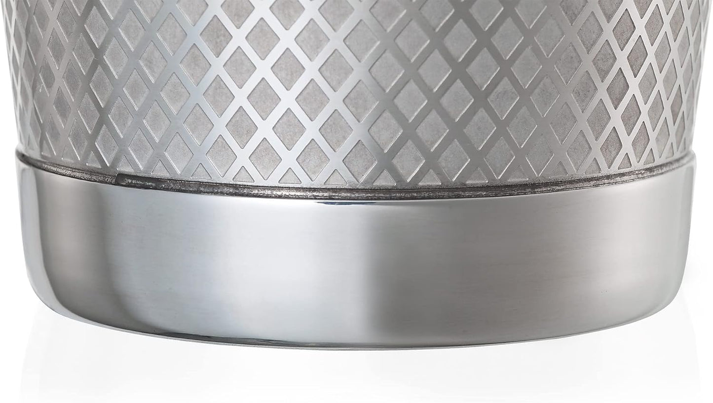 Barfly Diamond Lattice Shaker Set, Stainless Steel