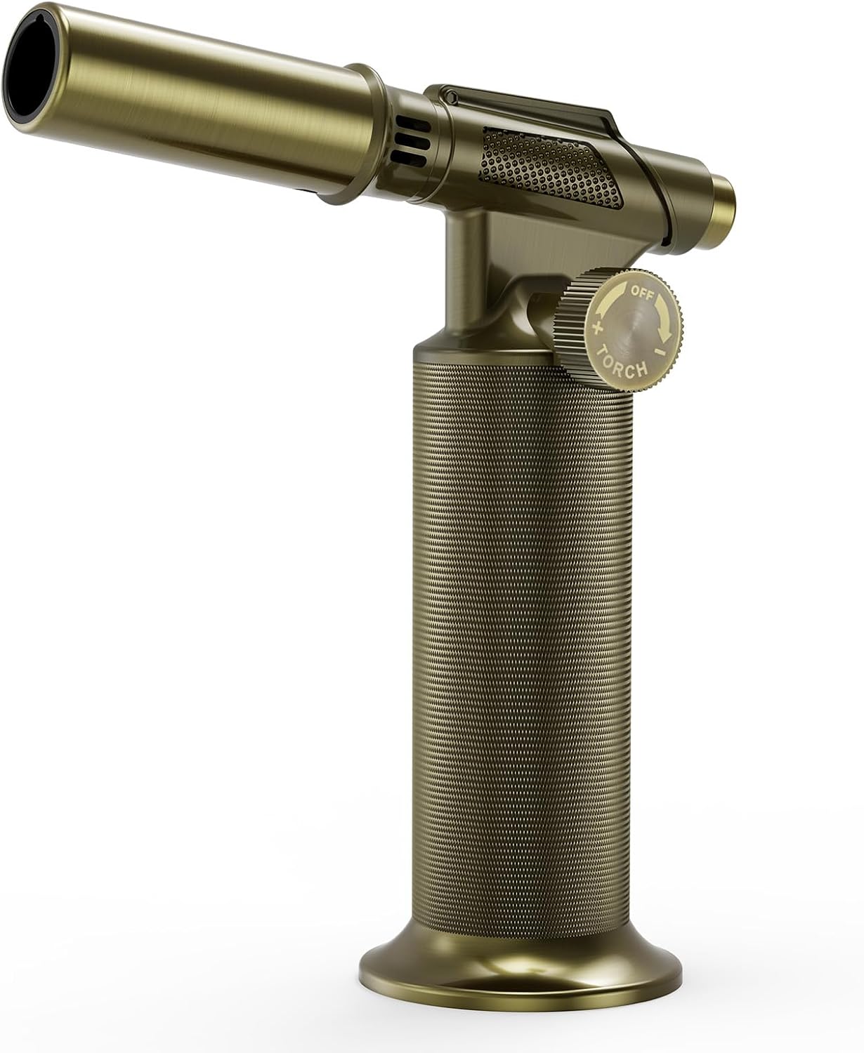 Butane Torch,Professional Metal Micro Torch, Waterproof and Windproof Blow Torch, Refillable & Adjustable Torch Lighter for Baking, Cooking, Welding (Butane Gas not Included)