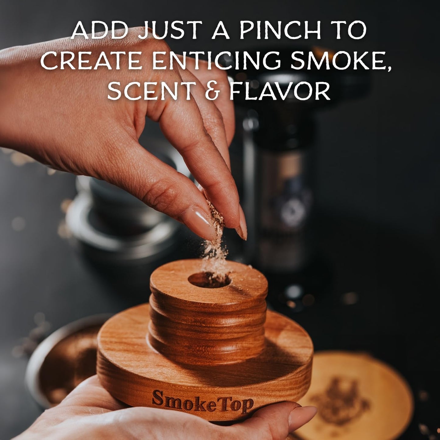 SmokeTop® 4oz Bag - Cocktail Smoker Chips for Old Fashioned Cocktails, Whiskey, & Bourbon - by Middleton Mixology Made in The USA (800 uses) (Apple)