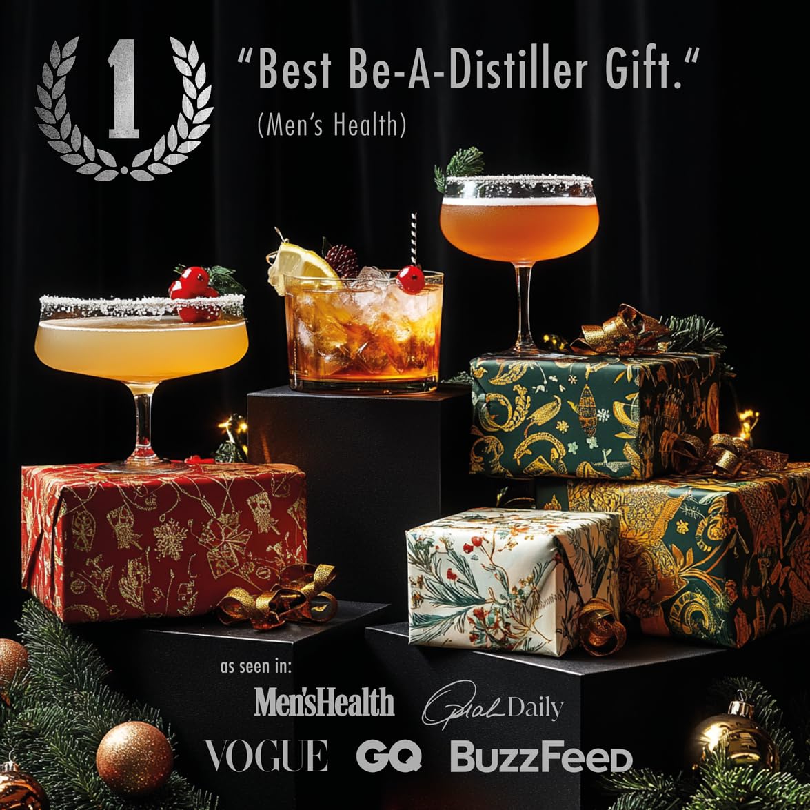 DO Your Vodka | DIY Infusion & Cocktail Kit | 12 Botanicals, 2 Glass Bottles, Recipe Guide | Gift for Men & Women | Holiday, Christmas, Birthday | Great for Home Bartenders & Cocktail Lovers