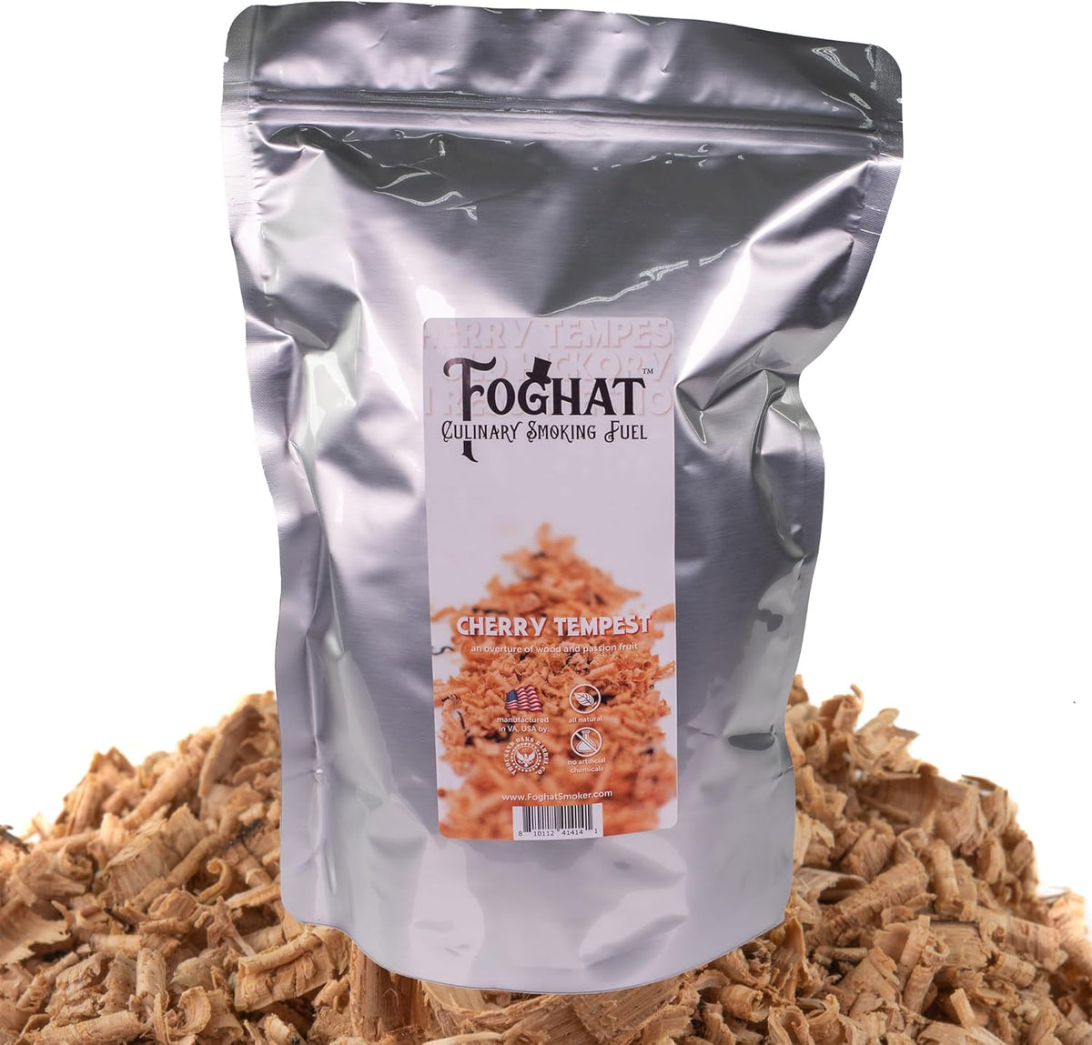 Cocktail Smoker Wood Chips, 4oz All Natural Whiskey Barrel Oak Shavings - CHERRY TEMPEST / 100 OZ