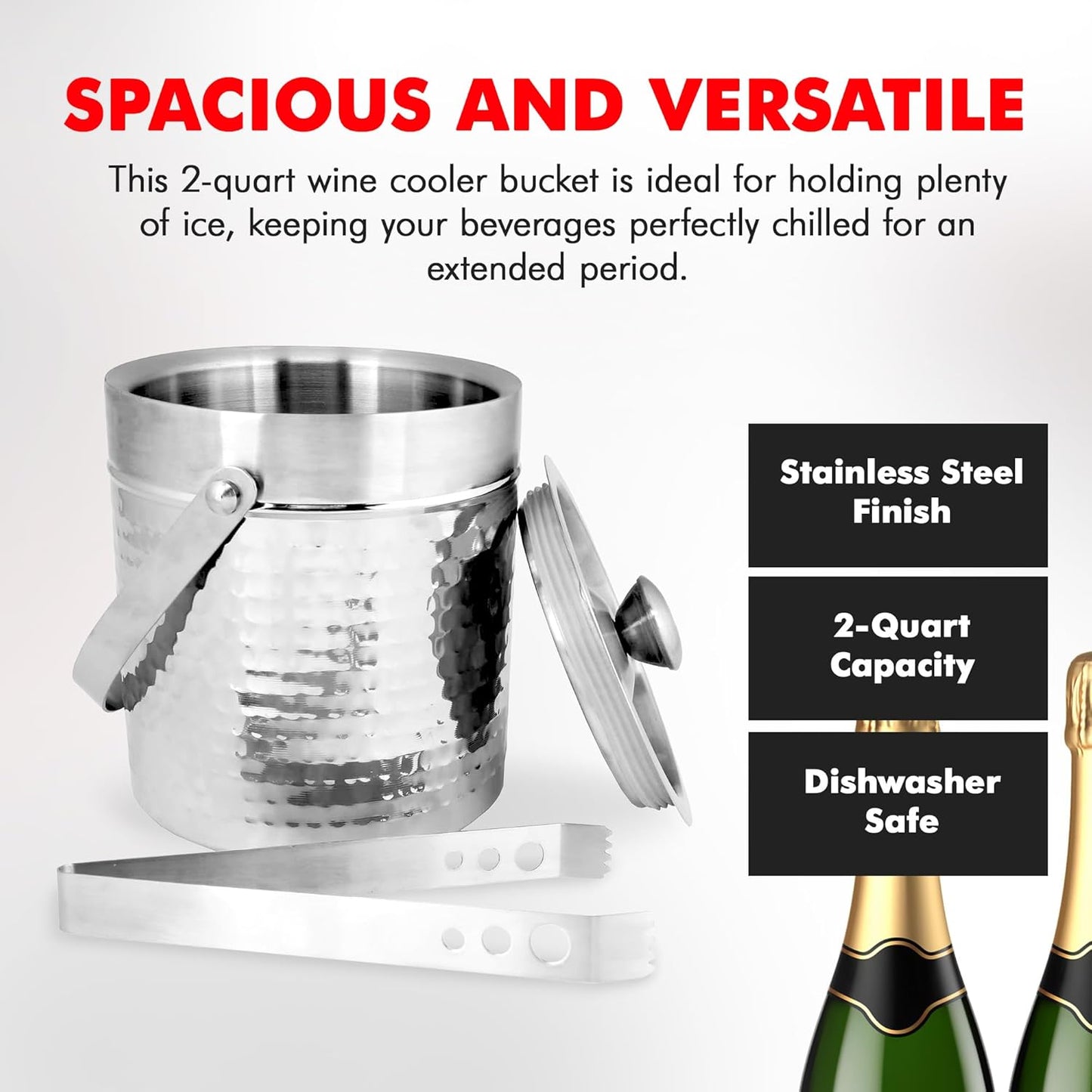Chef Craft Double Walled Stainless Steel Ice Bucket
