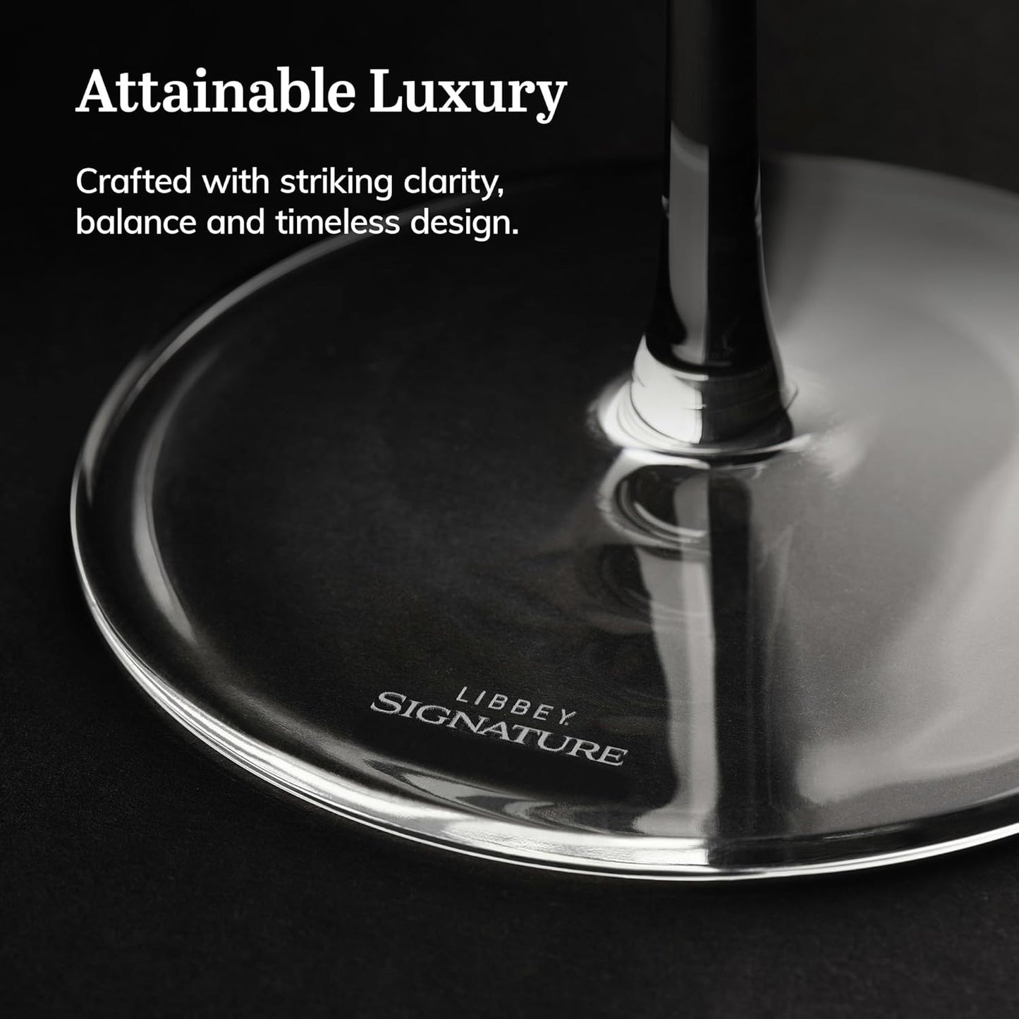 Libbey Signature Greenwich Coupe Glasses Set of 4, Timeless Champagne Coupe Glasses for Drinks and Desserts, Cocktail Glasses for All Occasions