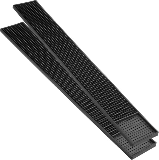 Bar Mat Non-Slip Rubber Bar Mats for Countertop Bartending Bar Service Spill Matt Bar Restaurant Table Drink Mat for Barber Station Hair Salon (24 x 3 in)