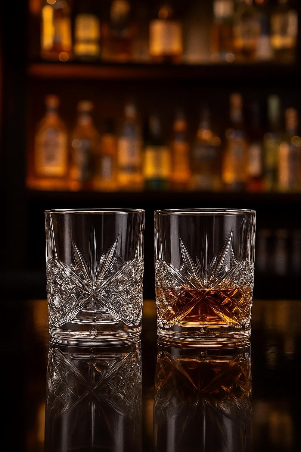OLD BARREL Whiskey Glasses Set of 8 (4 Glasses with 4 Ice Ball Molds) 10oz Old Fashioned Crystal Glasses Gift Box – Bourbon, Scotch, Cocktail Rocks Glas – Gifts for Men, Dad, Birthday, Christmas Gift