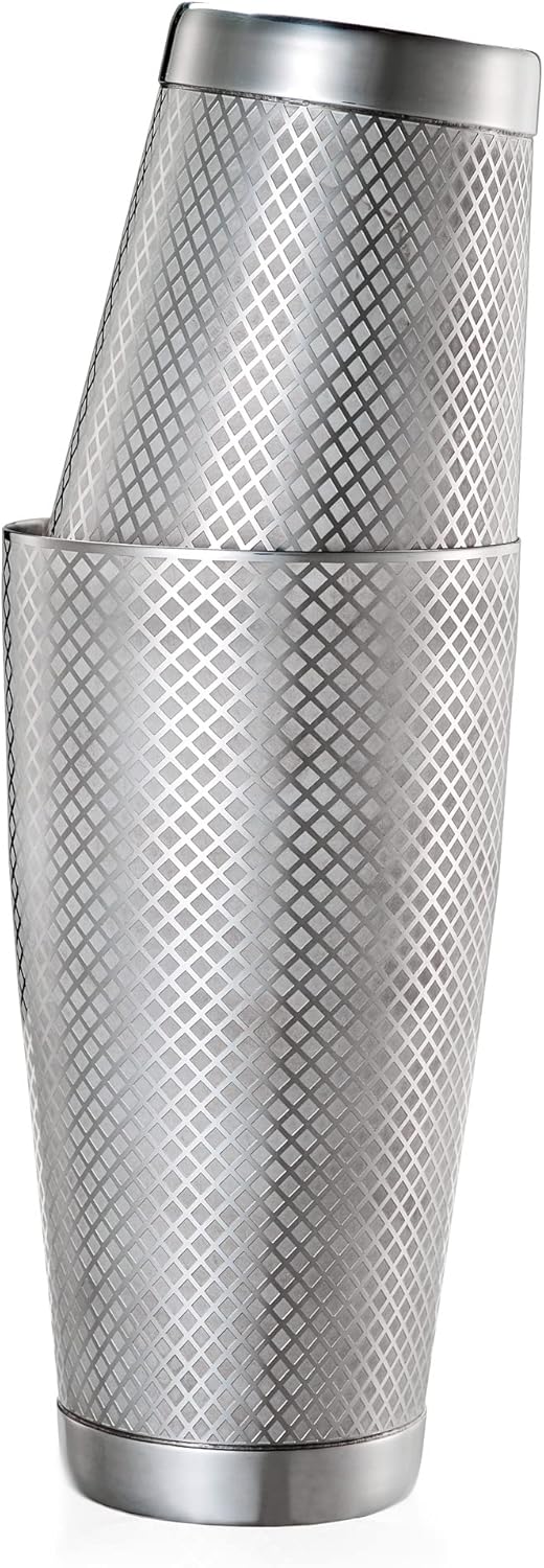 Barfly Diamond Lattice Shaker Set, Stainless Steel