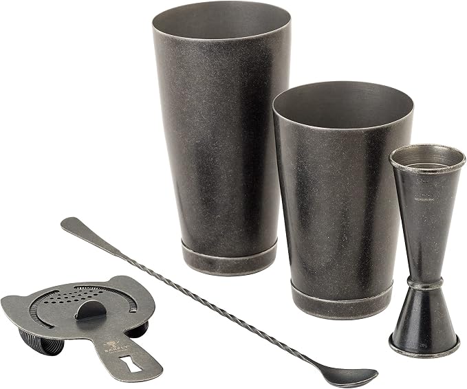 Barfly M37101GD Basics Cocktail Set, 5-Piece, Gold - Vintage Black