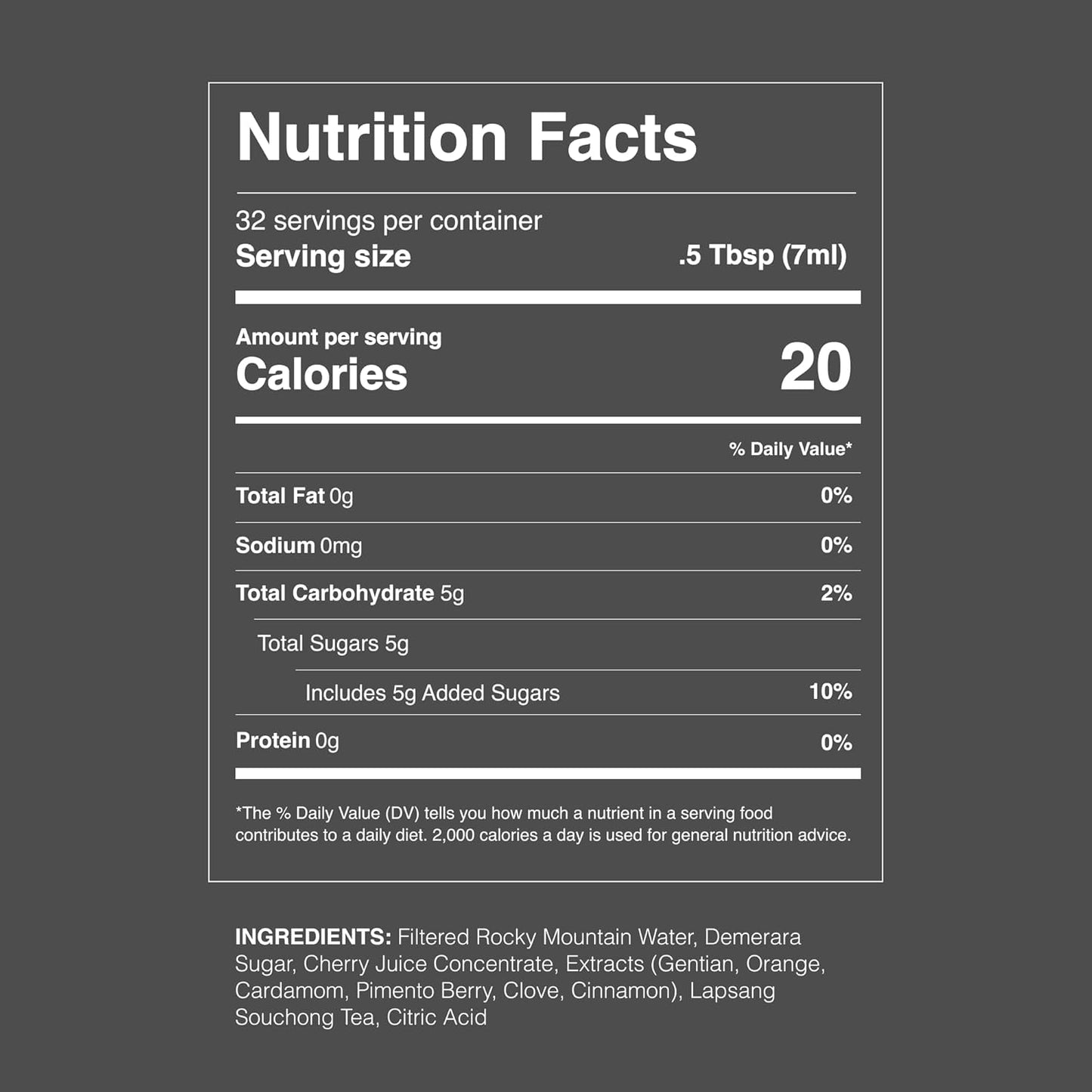 Strongwater Smoked Old Fashioned Craft Cocktail Mixer - Makes 32 Cocktails - Handcrafted Old Fashioned Syrup with Lapsang Souchong Tea, Sugar, Citrus & Cherry