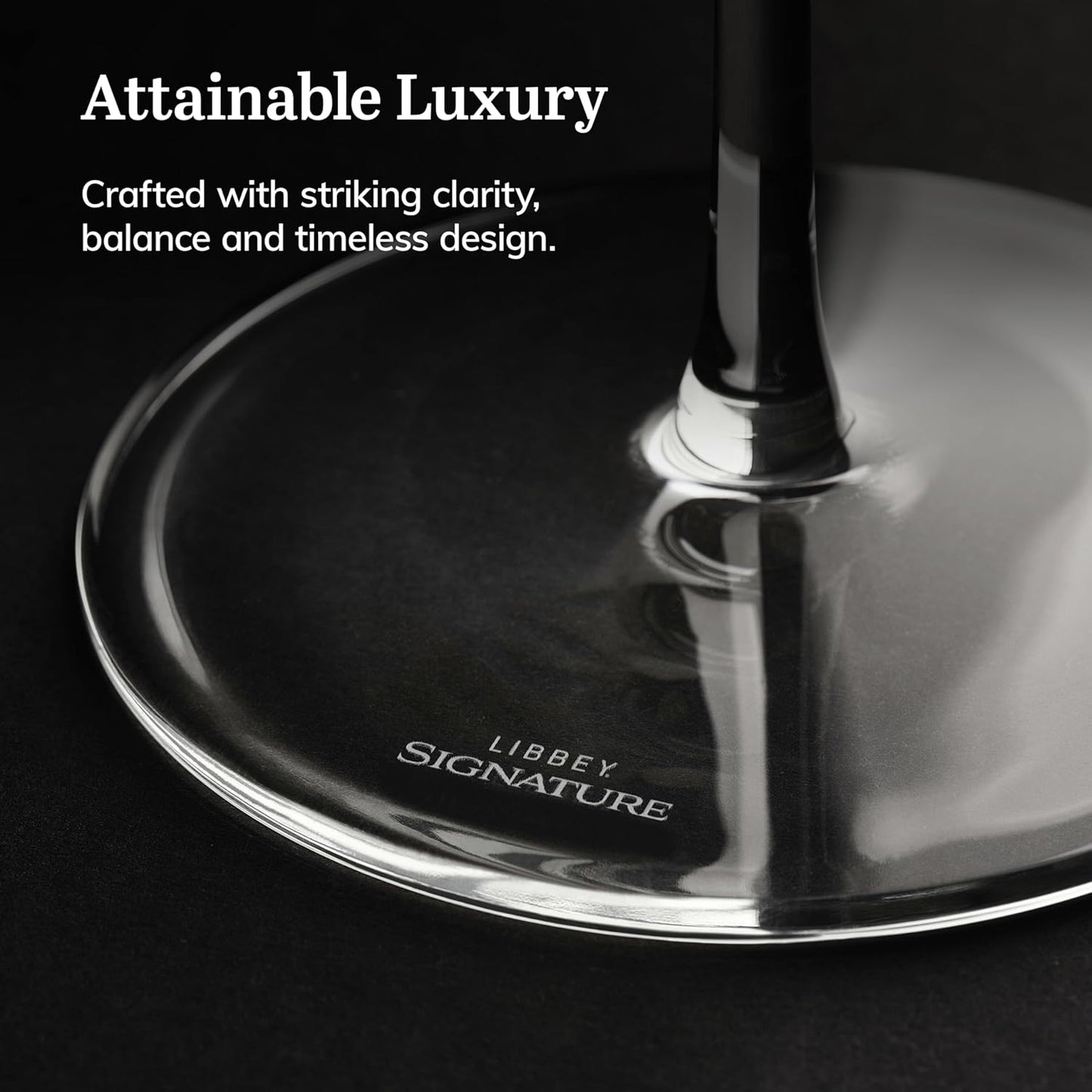Libbey Signature Kentfield Coupe Cocktail Glasses Set of 4, Classic Tall Stemmed Glass Cup, Champagne Coupe Glasses Gift Set for Weddings, Birthdays