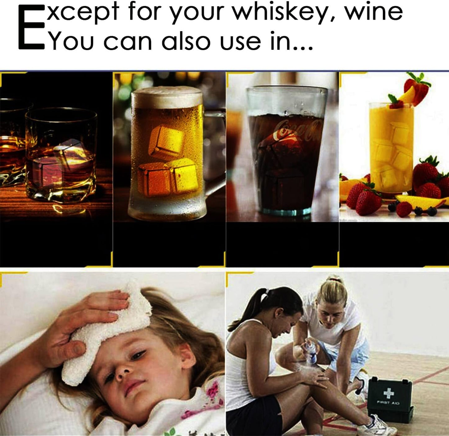 12 Pack Whiskey Stones Gift Set for Men, Das TooKii Stainless Steel Ice Cubes Chilling Stones Reusable, High Cooling Rocks Metal Ice Cube for Drinks Beverage Wine with Ice Tongs & Freezer Storage Box