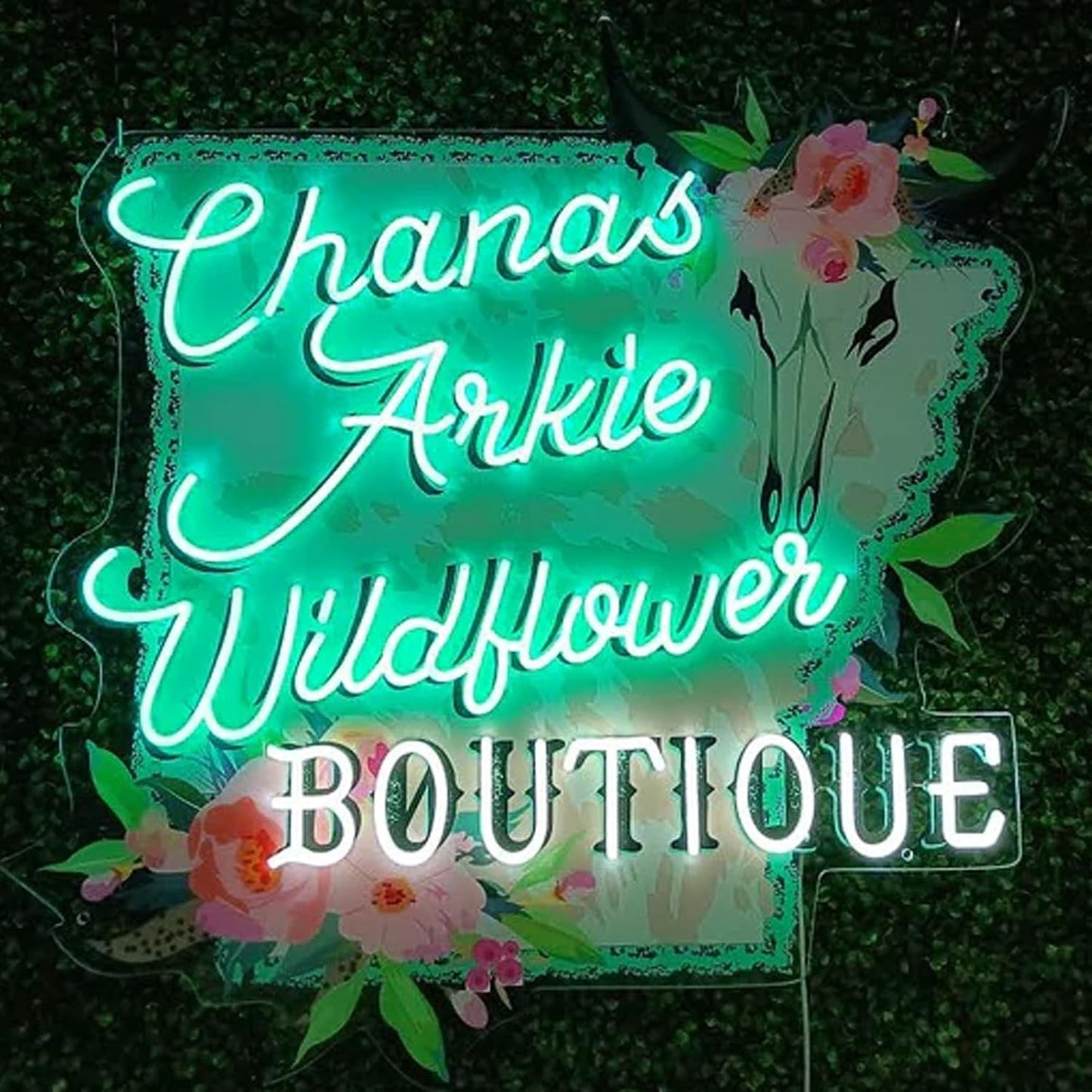 Custom Neon Sign Logo, Plug/Battery Operated LED Shop Name Picture Logo Signs Personalized for Business Home Decor, Hanging/Wall Neon Light Customizable with UV Printed for Grill Bar Nail Office Room