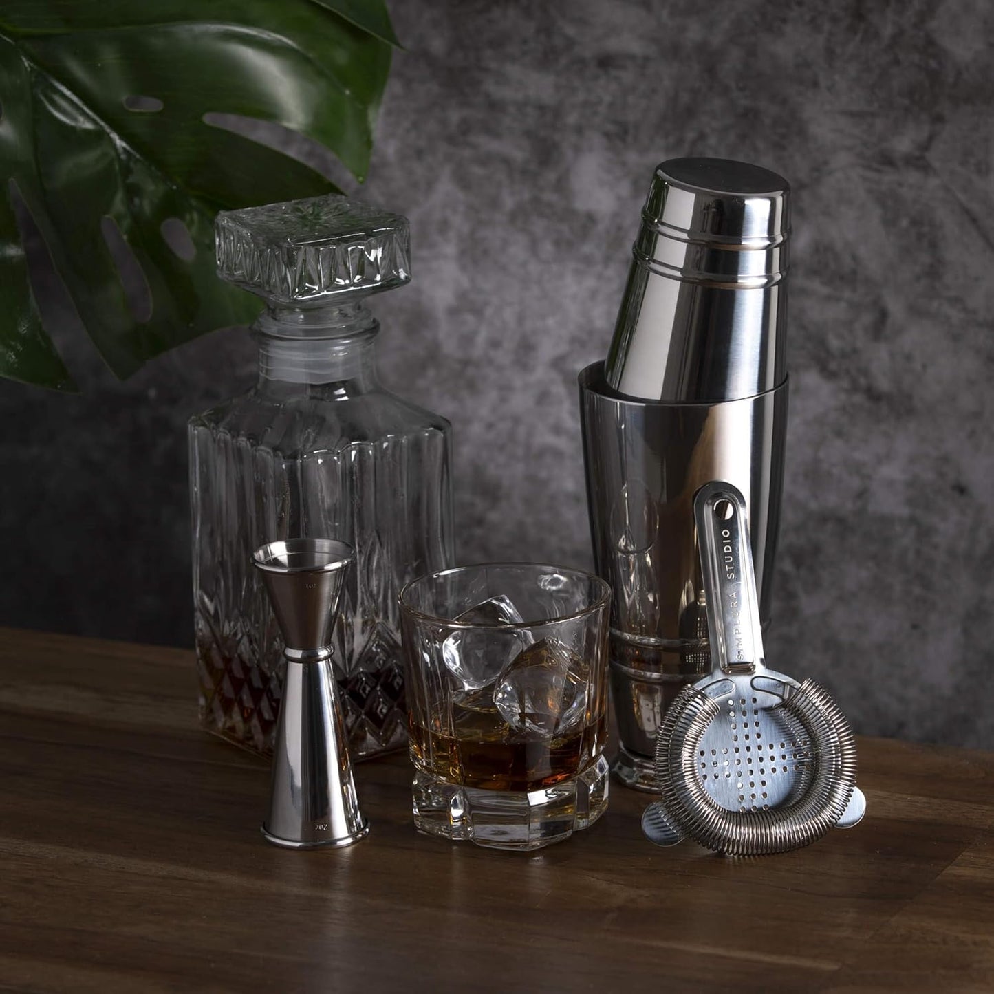 Premium 4-Piece Boston Cocktail Shaker Set w/Hawthorne Strainer & Japanese Jigger, Stainless Steel 304- Weighted Cocktail Set - Boston Shaker Set - Bartender Shaker - Shaker for Cocktails